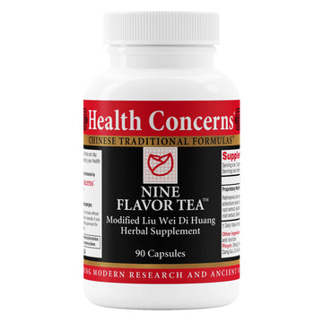 Health Concerns Nine Flavor Tea – Immune Support, Kidney Support & Lymphatic Health – Chinese Herbal Supplement for Oral Health, Night Sweats, Blurred Vision – 90 Capsules Health Concerns Au supplements