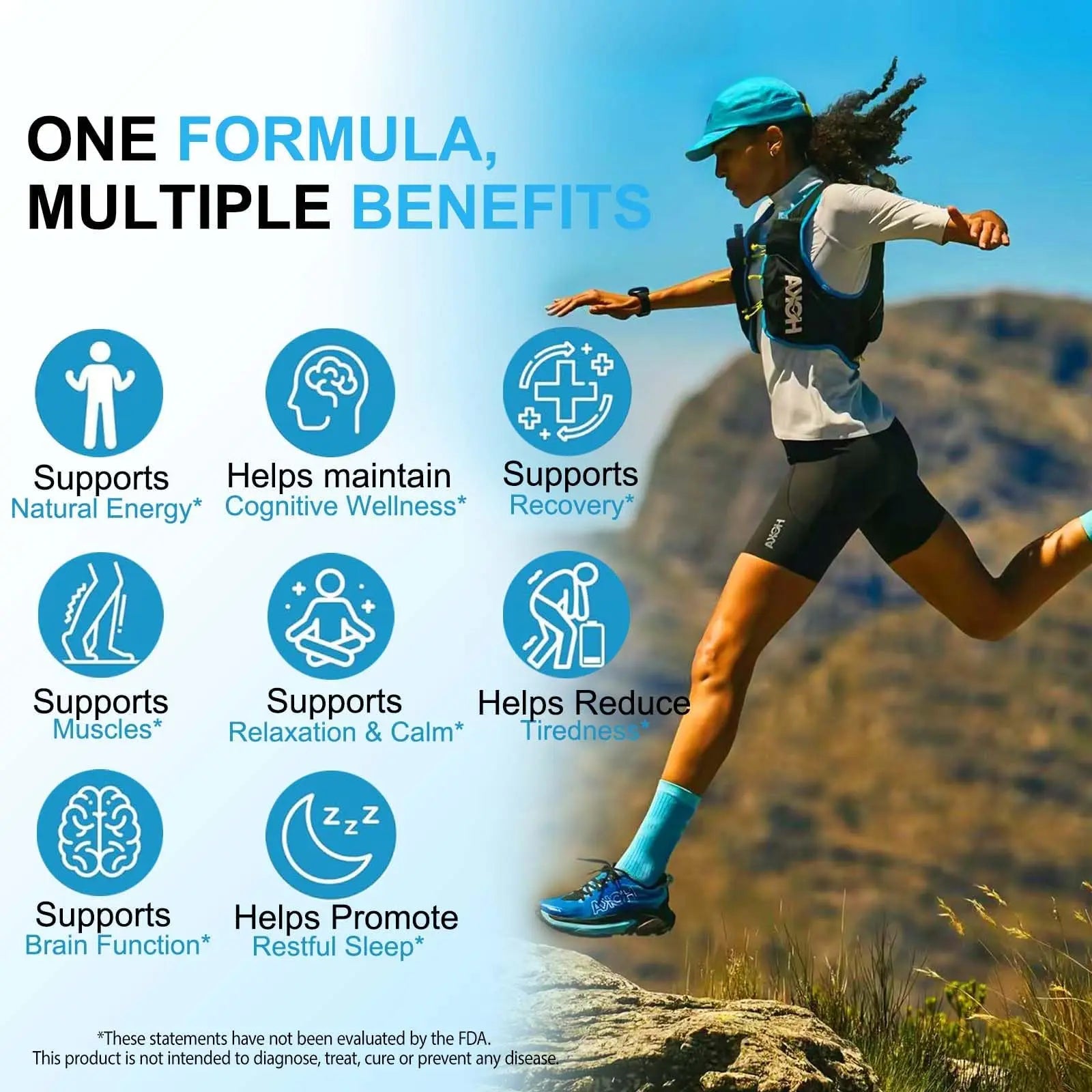 8-in-1 Magnesium Complex 90 Capsules, 1000mg with Magnesium Glycinate, Citrate, Malate, Taurate, Easy Absorption for Health, Energy, Non-GMO, Vegan ITSDAWN Au supplements