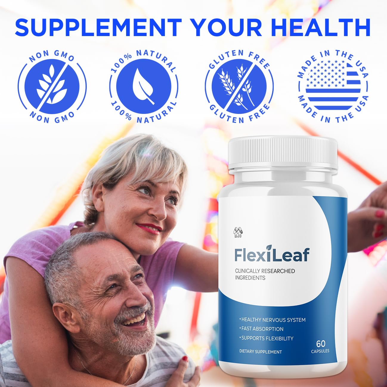 Flexileaf Capsules, Official Flexileaf Pills with All Natural Ingredients, Advanced Health and Overall Wellness Multivitamin Supplement, Flexoleaf Maximum Strength Support Formula (60 Capsules) MJO Au supplements