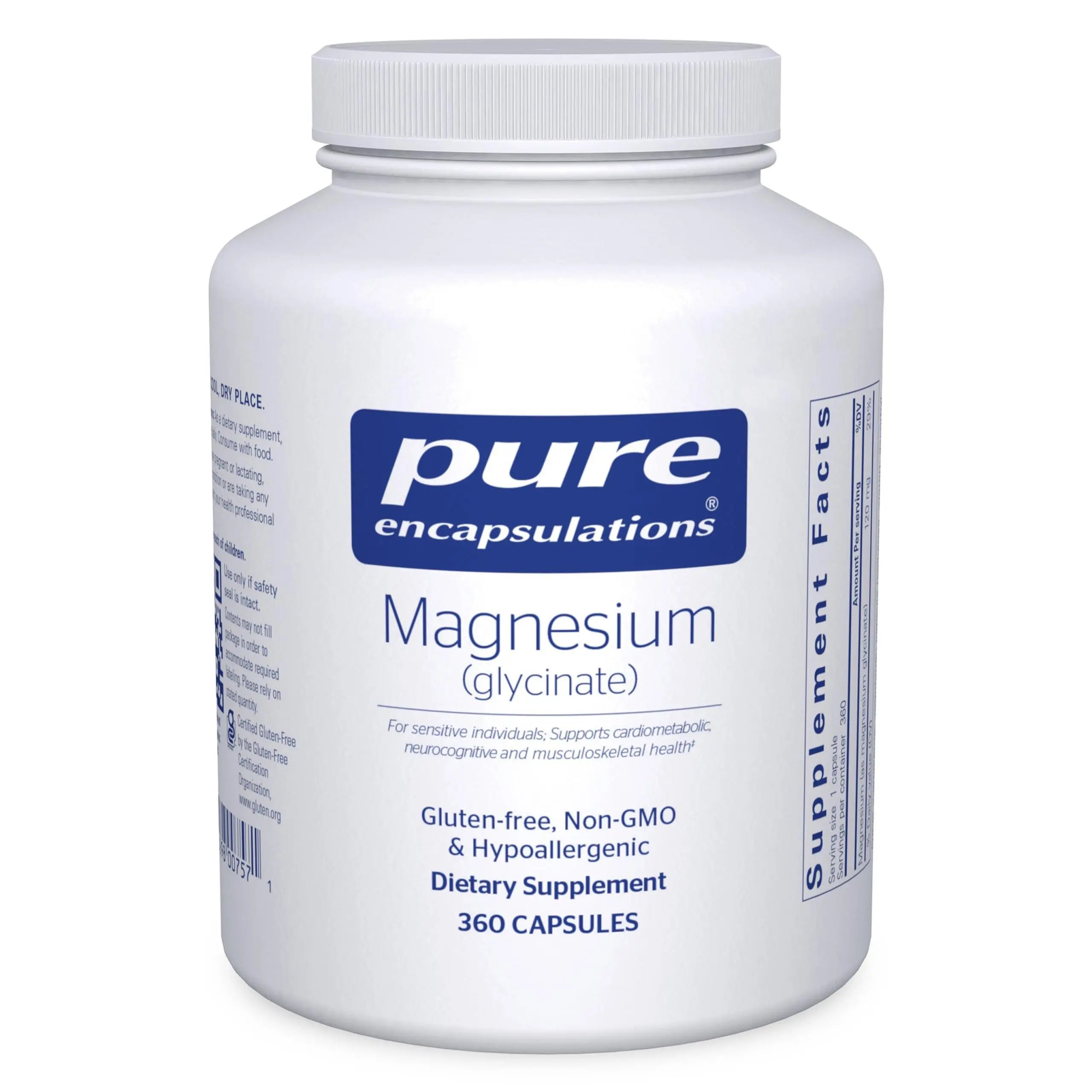 Pure Encapsulations Magnesium (Glycinate) - Supplement to Support Stress Relief, Sleep, Heart Health, Nerves, Muscles, and Metabolism Pure Encapsulations Au supplements