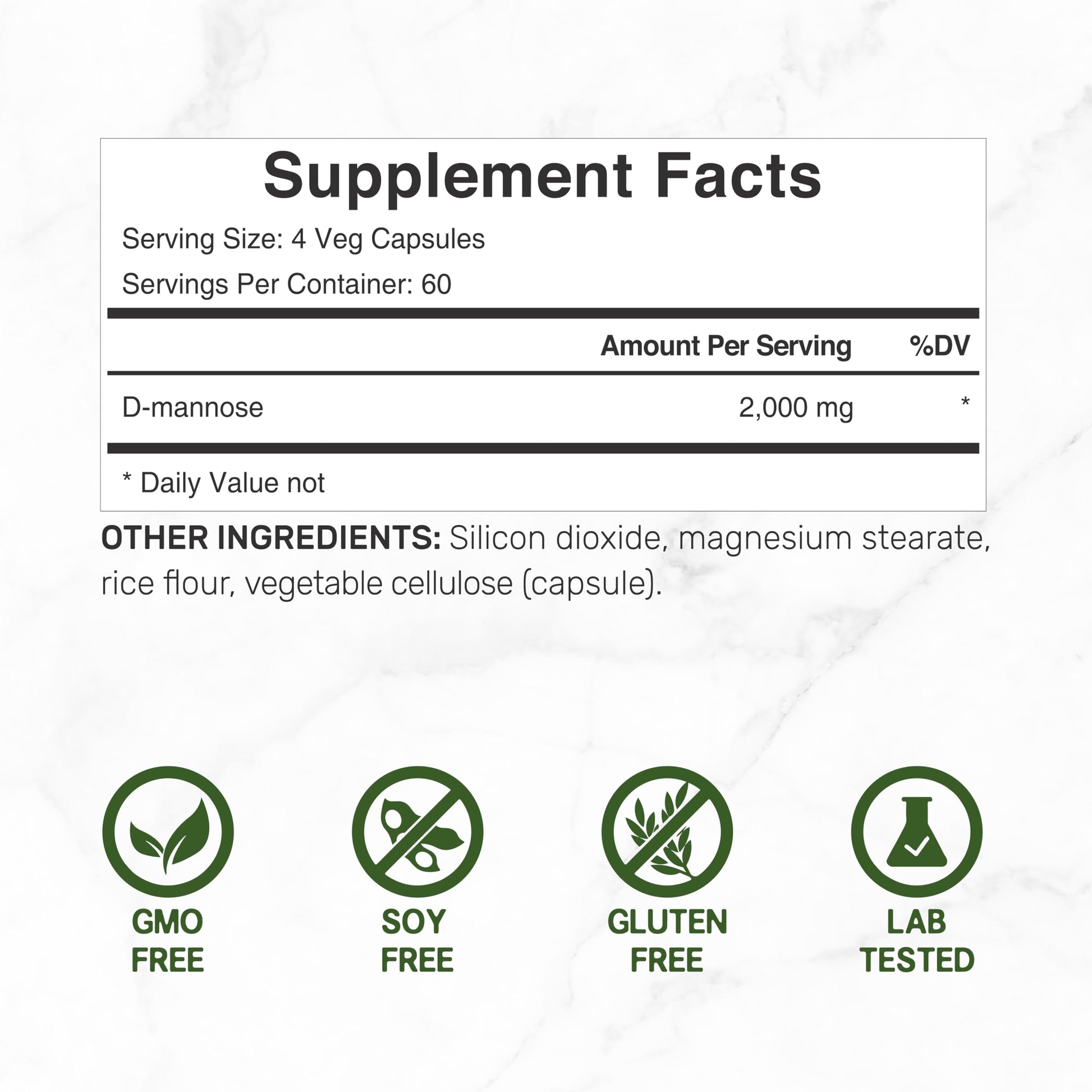 DEAL SUPPLEMENT D Mannose 500mg Capsules (2,000mg Per Serving), 240 Veggie Pills – Fast Acting Water-Soluble Form – Extra Strength Urinary Tract (UTI) Health Support – Non-GMO, Vegan Friendly DEAL SUPPLEMENT Au supplements