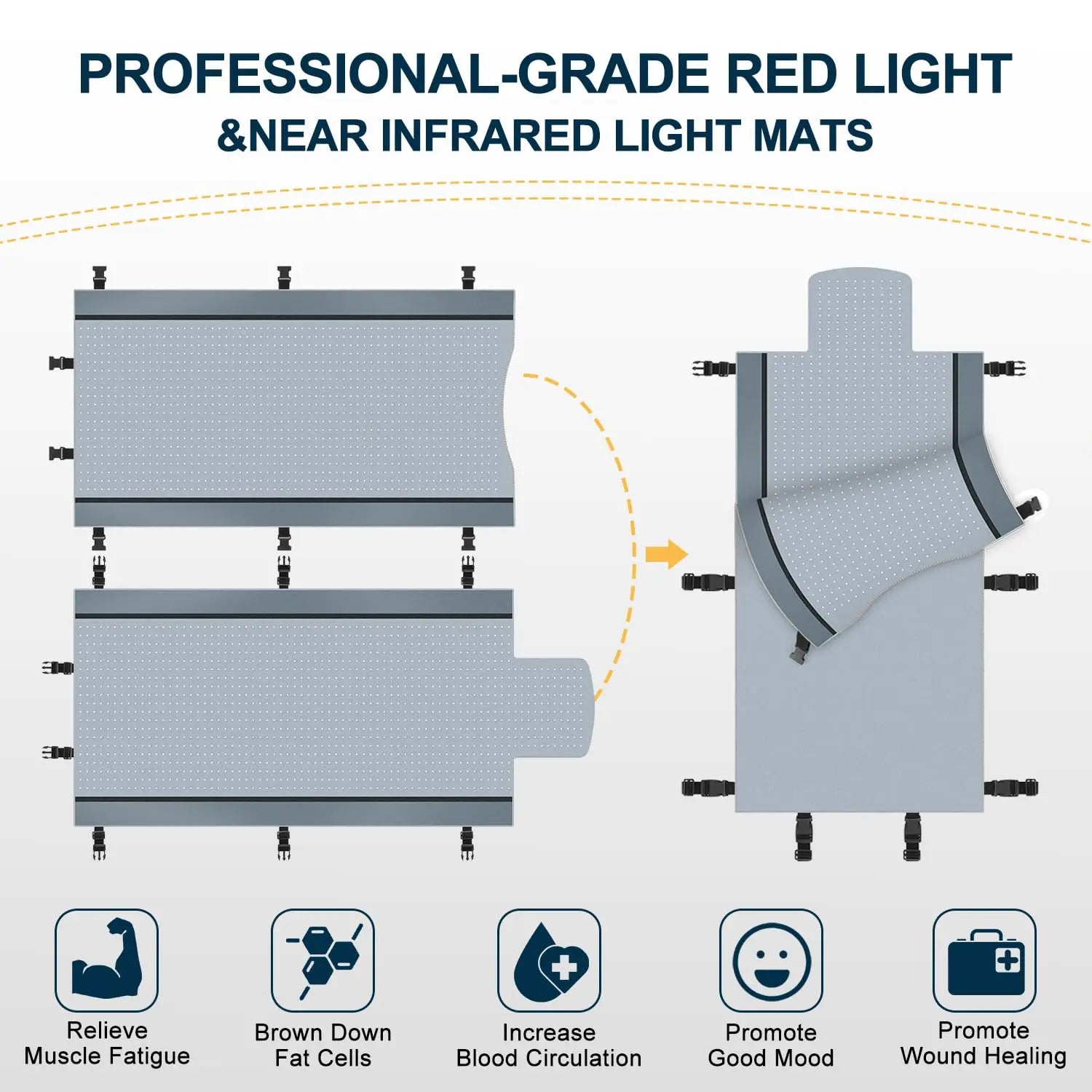 Red Light Therapy for Body - Full Body Red Light Therapy Mat, 71.0x33.33in, 2570Pcs Kaoudt Au supplements