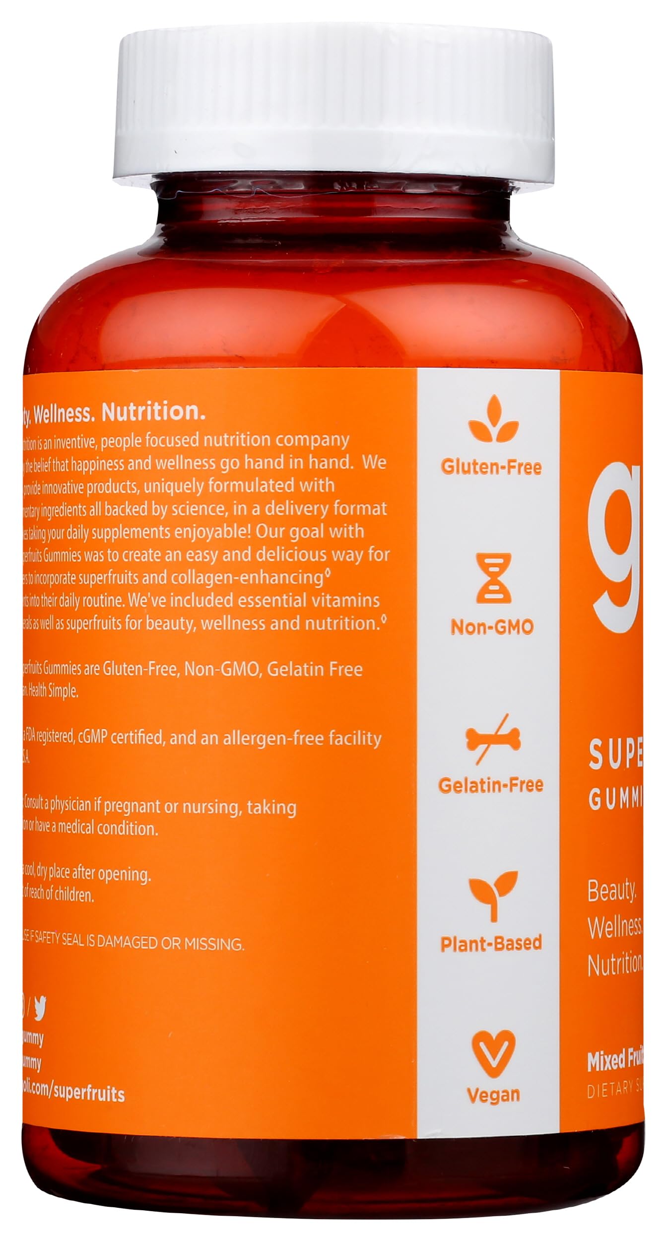 Goli Nutrition, Gummies Superfruits Mixed Fruit, 60 Count Goli Au supplements