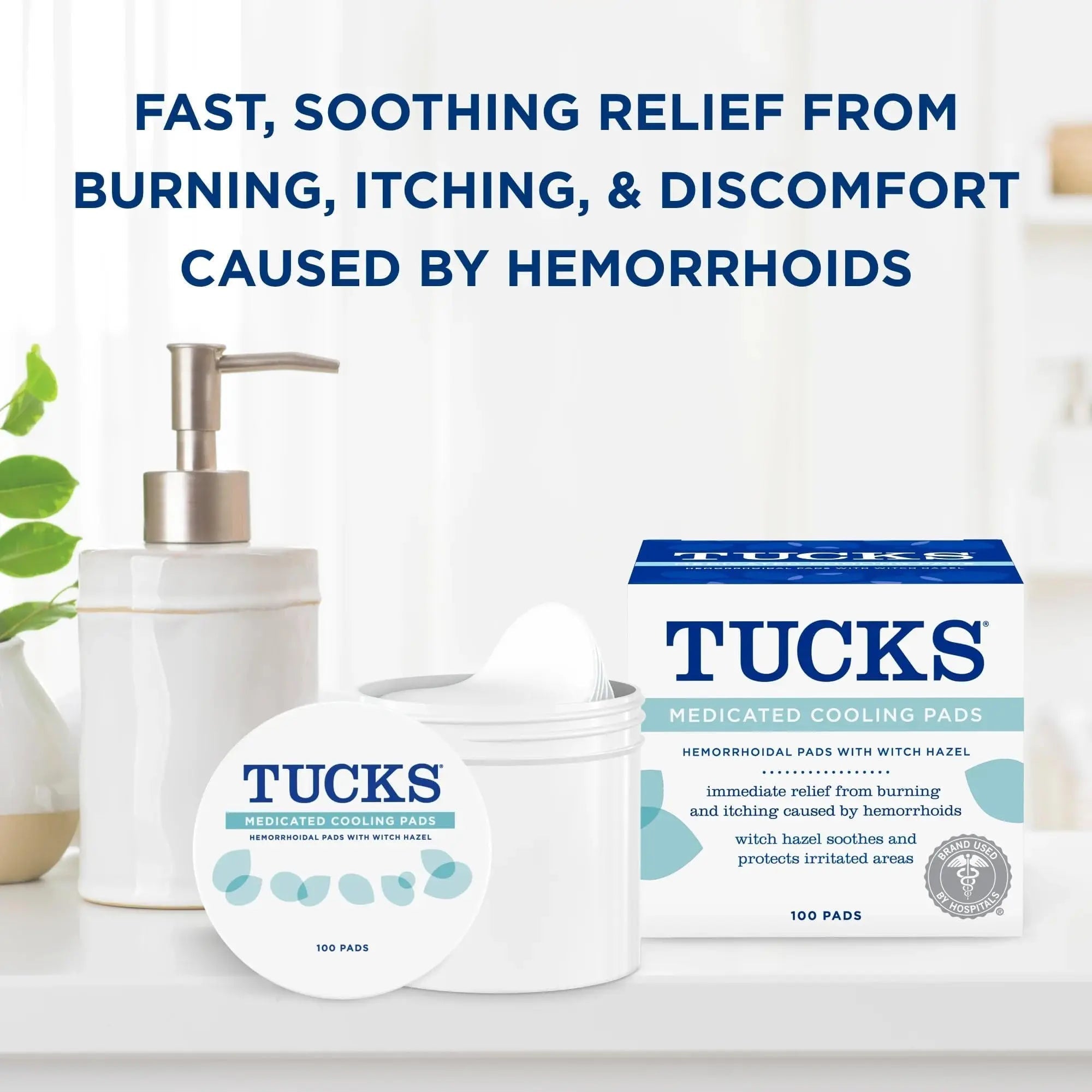 TUCKS Medicated Cooling Pads, 100 Count – Hemorrhoid Pads with Witch Hazel, Cleanses Sensitive Areas, Protects from Irritation, Hemorrhoid Treatment, Medicated Pads Used by Hospitals TUCKS Au supplements