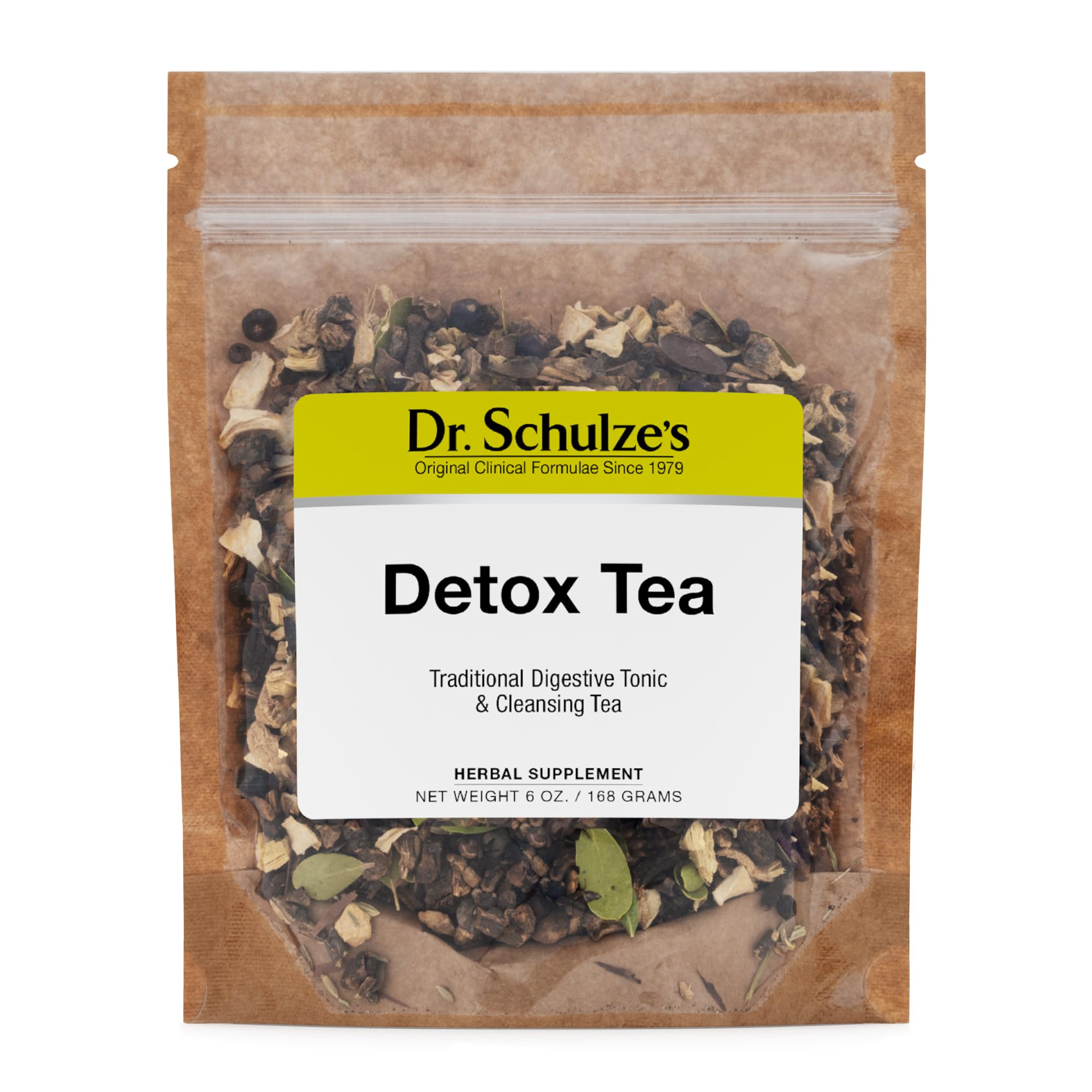 Dr. Schulze’s | Detox Tea | All Purpose Herbal Tonic | Powerful Digestive Stimulant | Dietary Supplement | Ultimate Liver Cleanse | Helps Eliminate Gas & Indigestion | Release Toxins | 6 Oz. Pack Dr. Schulze's Au supplements