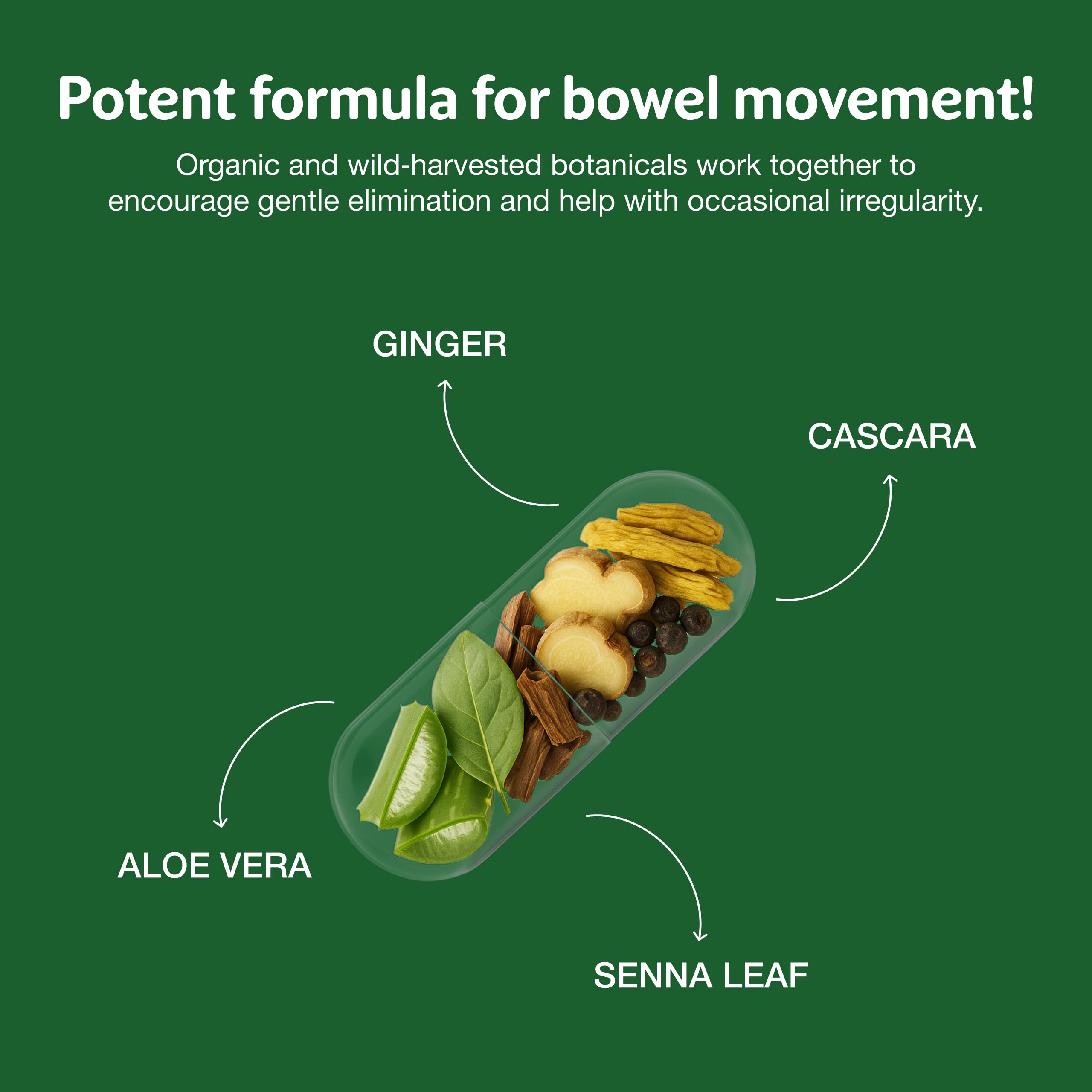 Simply Herbs Easy Go Bowel Mover - Adult Cleansing Supplement for Colon Health Support - Bowel Movement Aid - Stool Softener - Daily-Use Laxative - Plant-Based Ingredients - Vegan - 50 Count Dr. Schulze's Au supplements