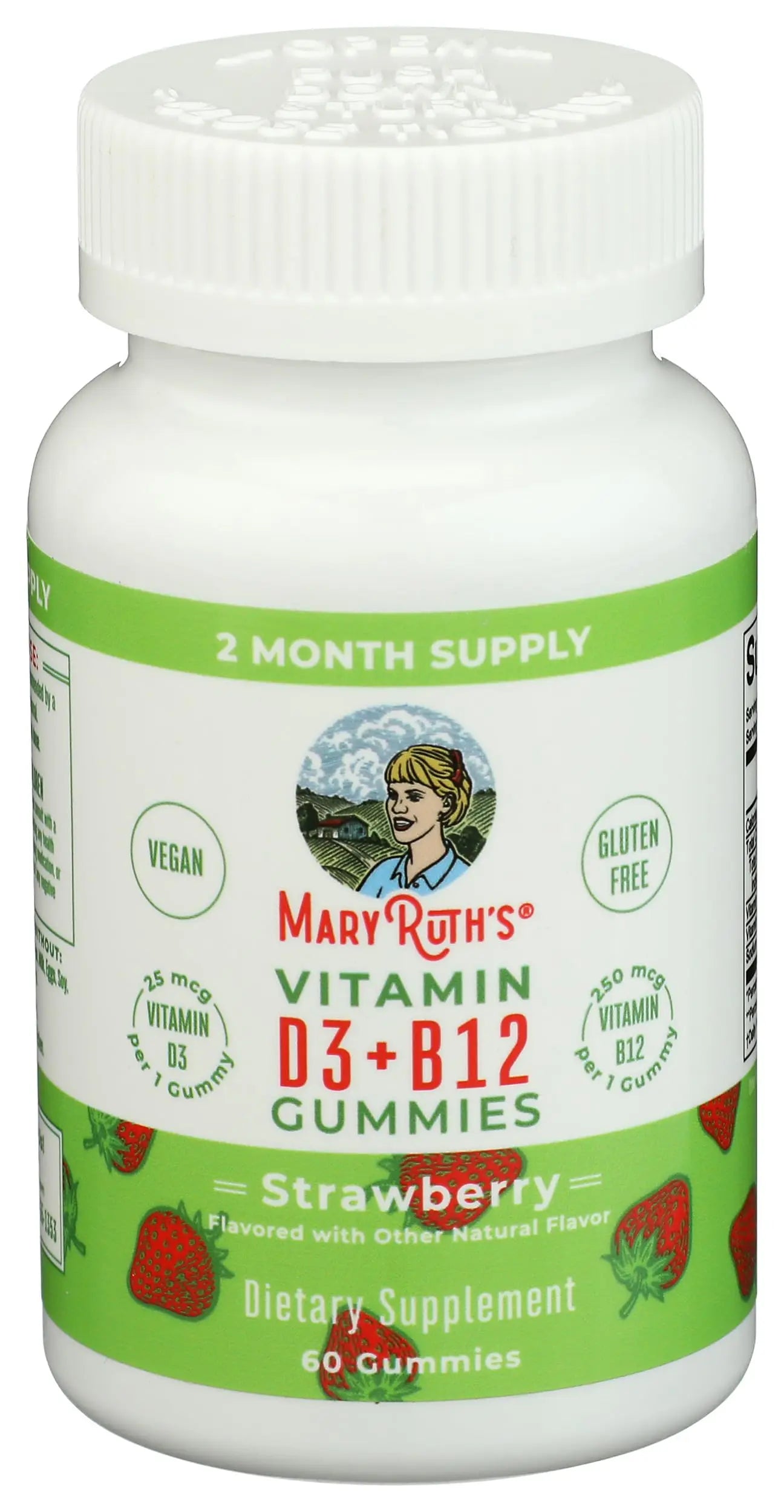 Mary Ruth's Vitamin D3 & B12 Gummies, 60 CT MARYRUTH'S Au supplements