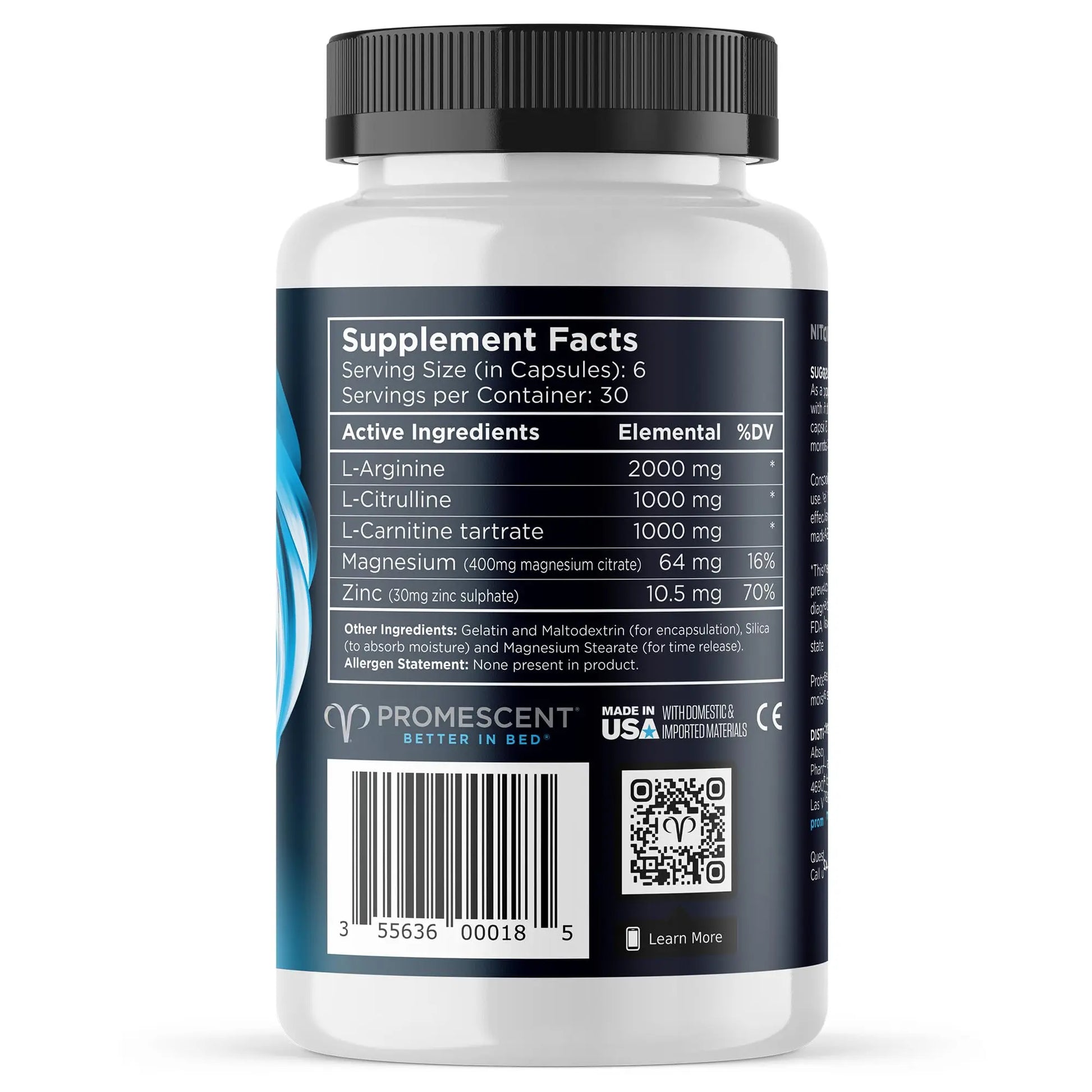 VitaFLUX Triple Power Nitric Oxide Supplement for Male Performance + VitaFLUX Women's Promescent Au supplements