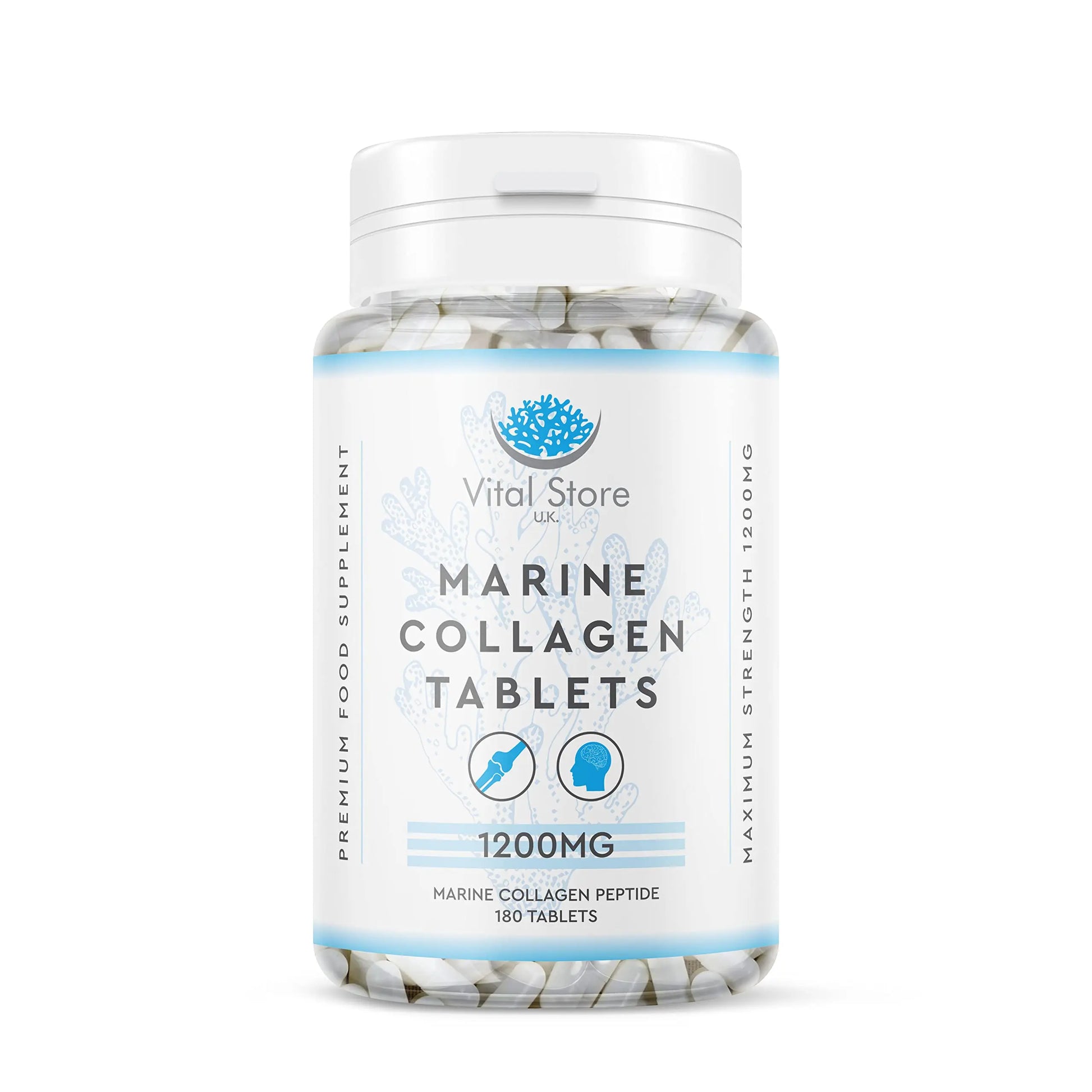 Marine Collagen Peptide Tablets 1200MG - 6 Month Supply - 180 High Strength Collagen Tablets My Store Au supplements