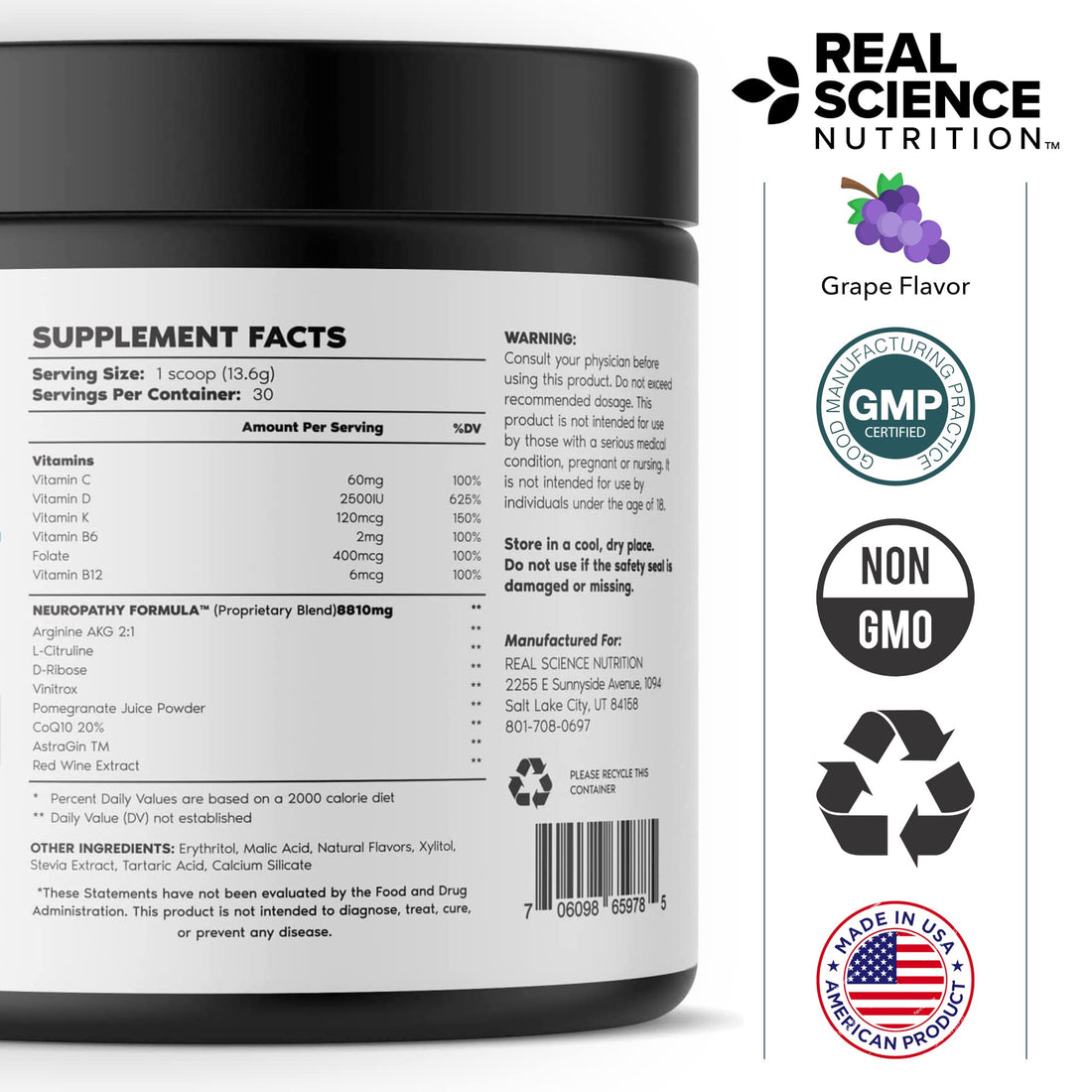 Real Science Nutrition Offers Neuropathy Miracle a Natural Powder Supplement to Improve Circulation and Provide Relief for Neuropathy Real Science Nutrition Au supplements