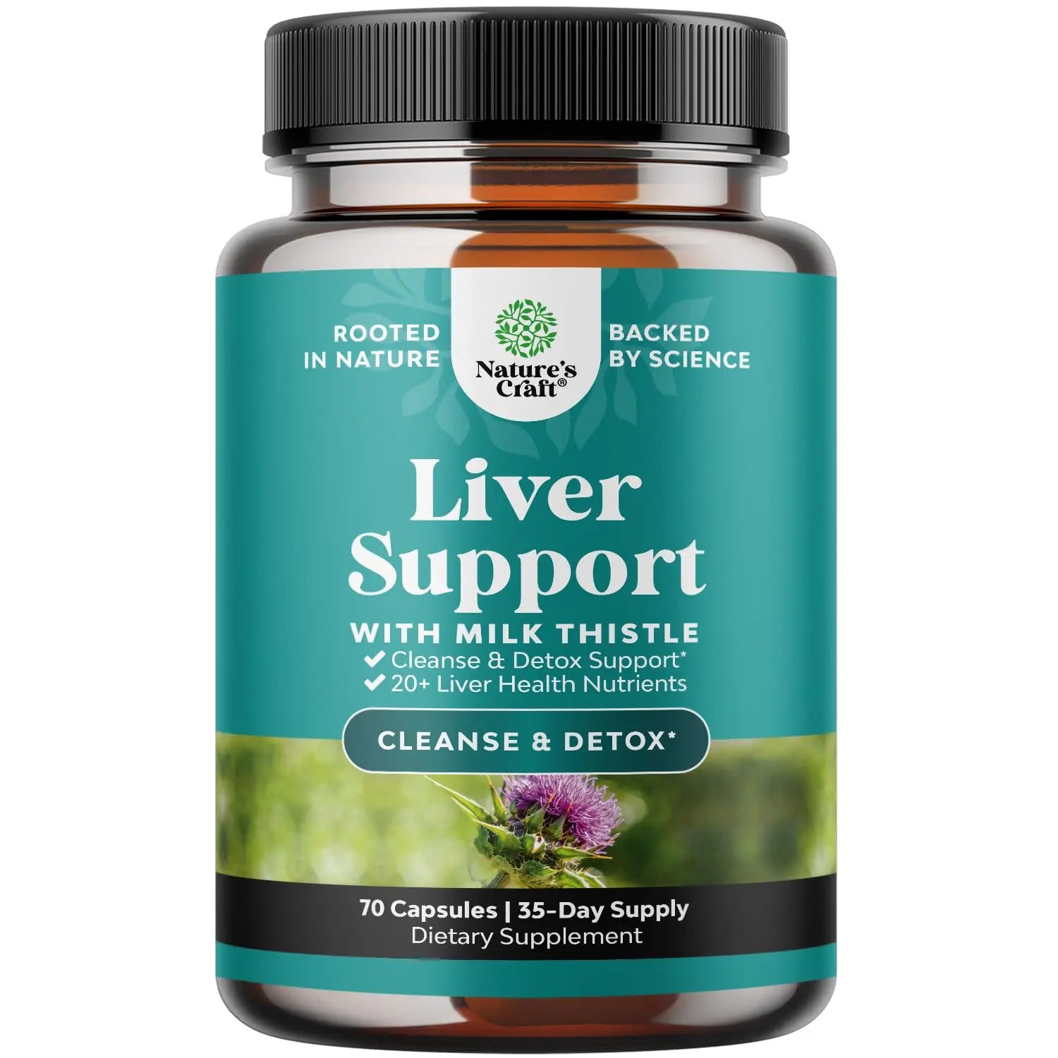 Liver Cleanse Detox & Repair Formula - Herbal Liver Support Supplement Natures Craft Au supplements