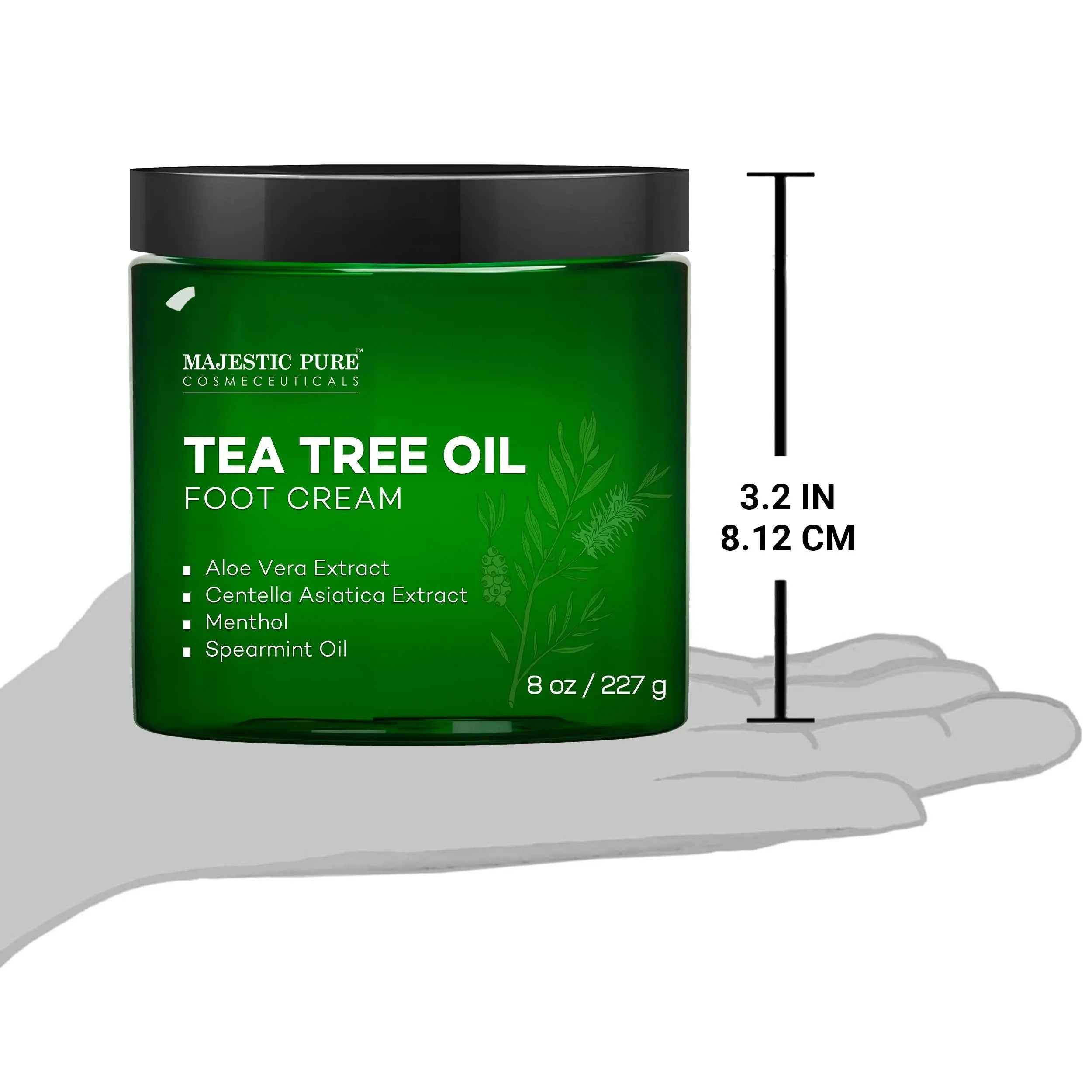 MAJESTIC PURE Athletes Foot Cream with Tea Tree Oil, Aloe & Spearmint - Hydrates MAJESTIC PURE Au supplements