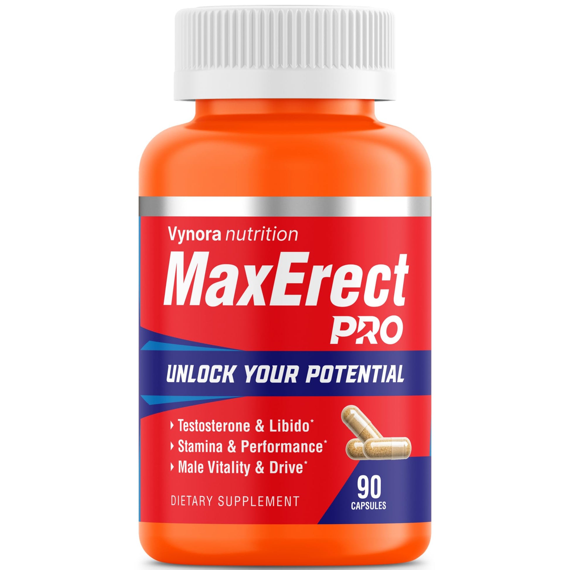 Max Erect PRO Male Enhancing Supplement Pills - Helps Promote Fast Acting Blood Flow for Men - Support Libido, Drive, Size, Performance, Growth, Testosterone, Energy, Stamina, Confidence - 30 Servings Vynora Nutrition Au supplements