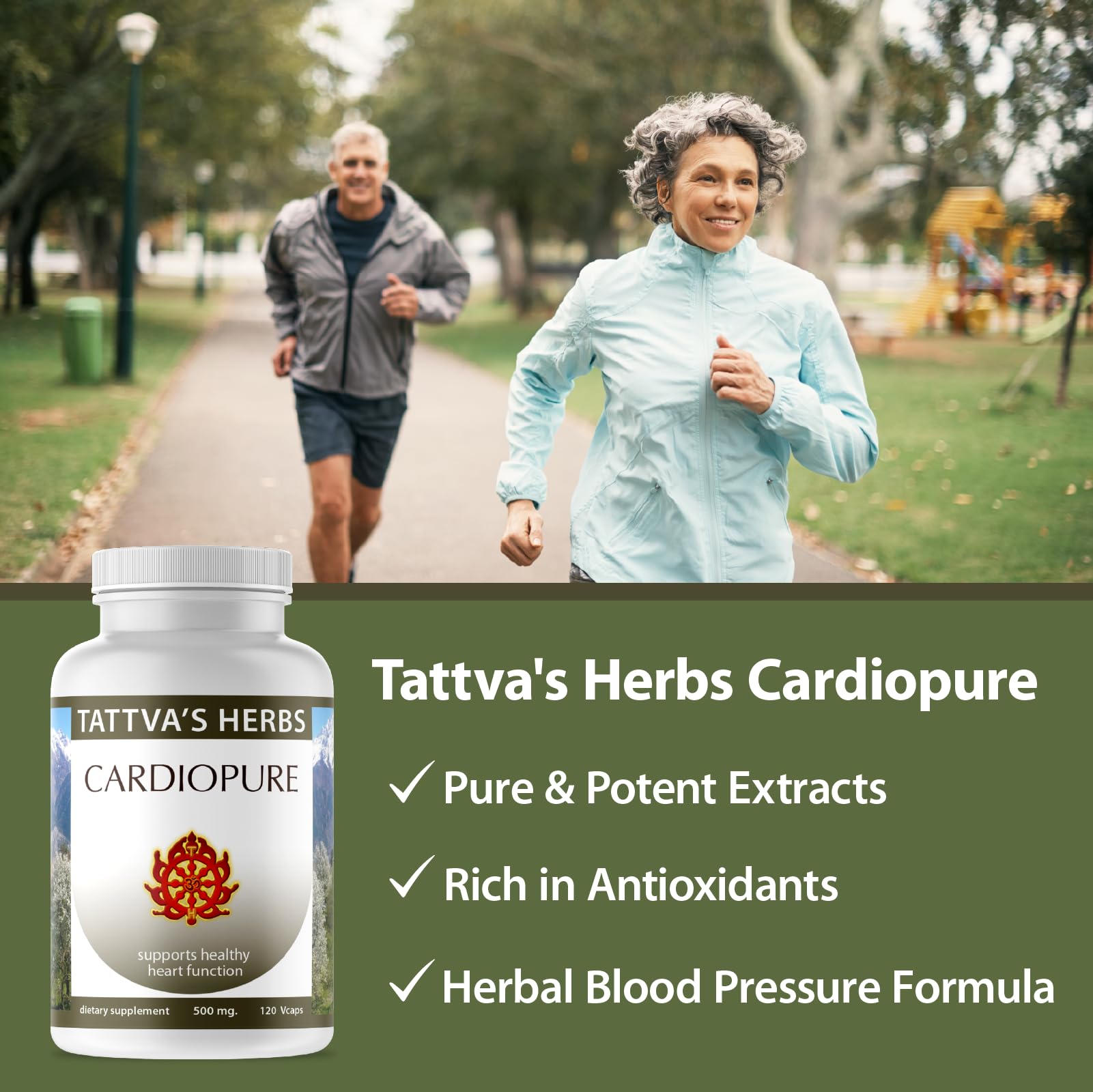 Tattva's Herbs Cardiopure Herbal Ayurvedic Supplement Vegetarian Capsules, Ashwagandha, Rauwolfia, & Arjuna Full Spectrum Co2 Extracts, Veggie Capsules, 240 Count, 25 Years of Premium Service Tattva's Herbs Au supplements
