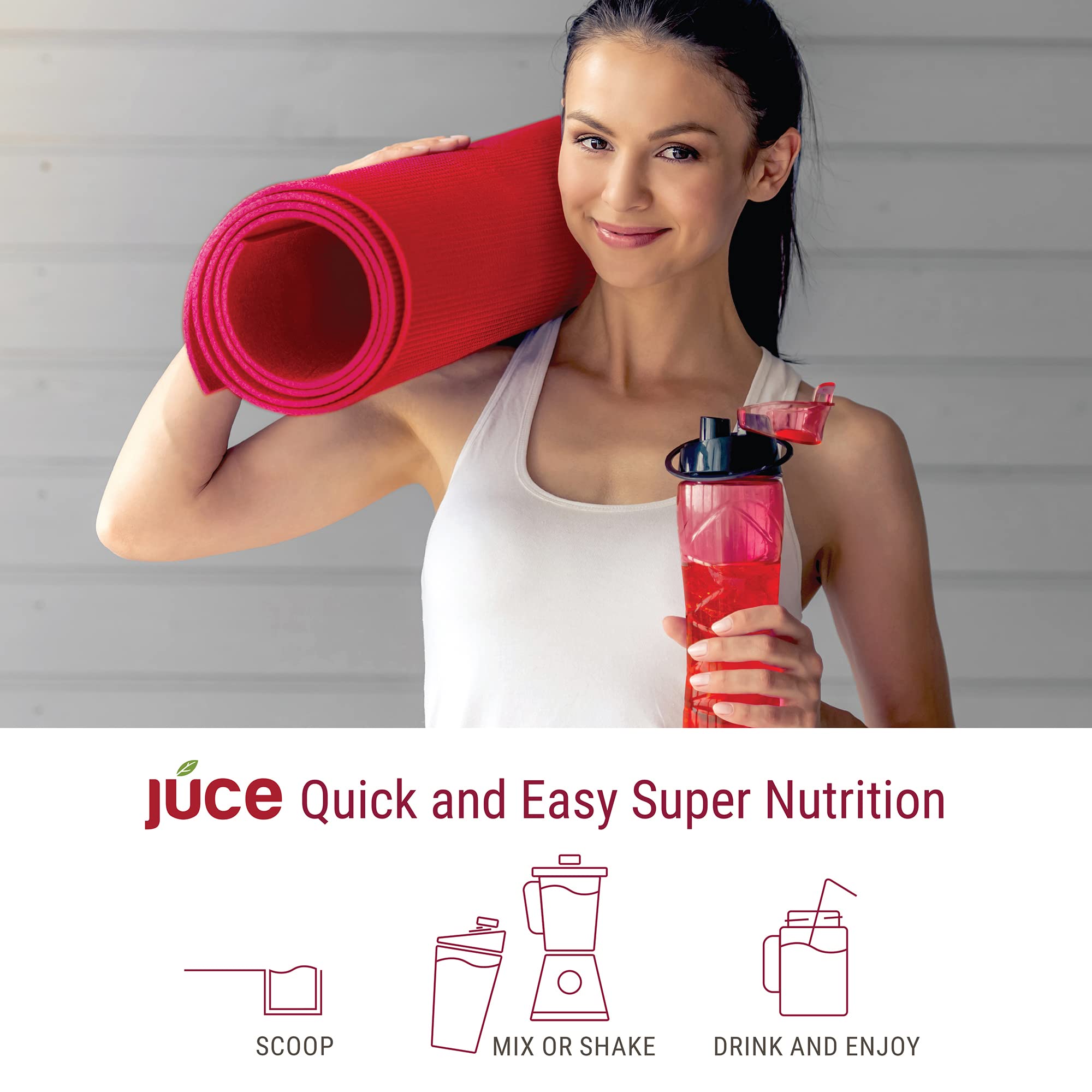 Terra Kai Organics JUCE Reds Organic Superfood Powder - Garden Berry Flavor | Fruit & Veggie Powder for Everyone w/64 Immune Boosting Superfood Plus Probiotics for Gut Health | 20 Servings (230g) Terra Kai Organics Au supplements