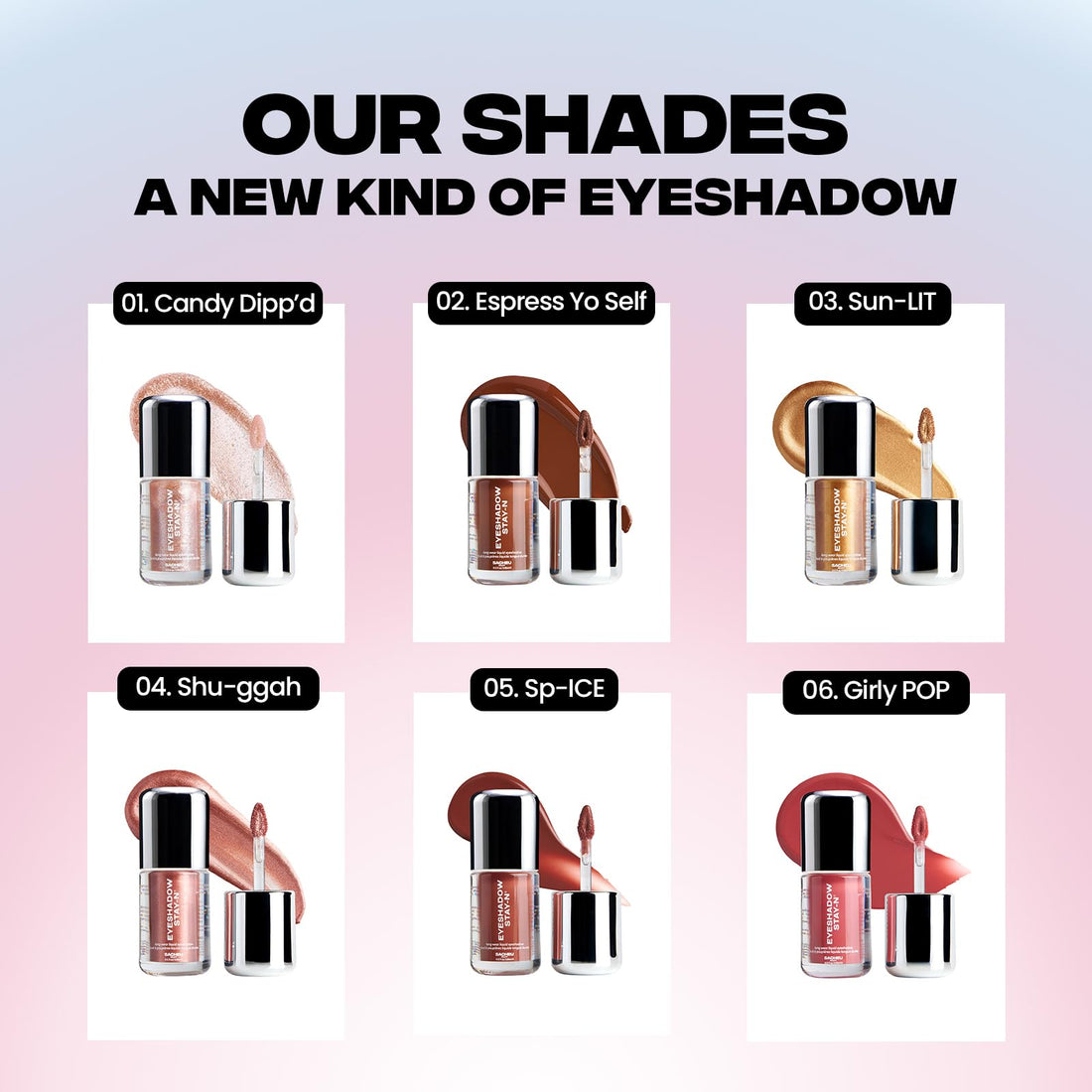 Sacheu Liquid Eyeshadow STAY-N Longwear Eye Makeup — Buildable Highly Pigmented & Blendable Eye Shadow Cream in Matte & Shimmer Finishes, Candy Dipp’d Sacheu Au supplements