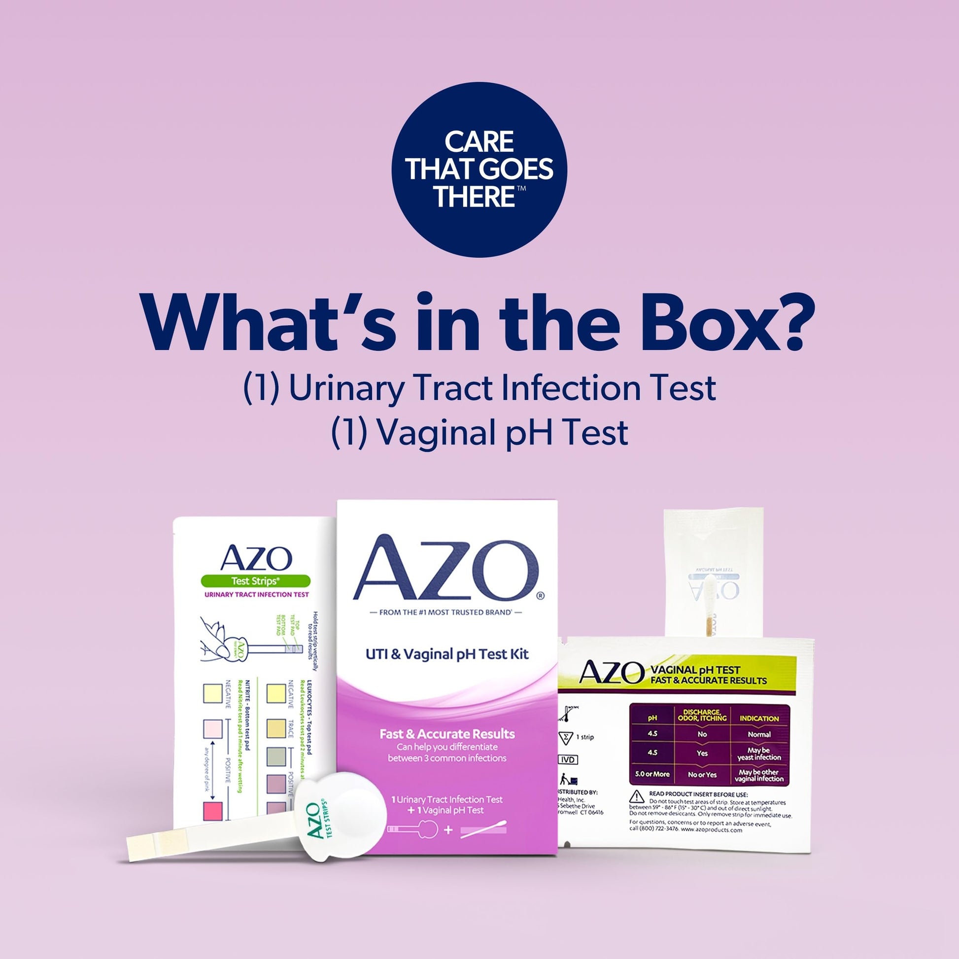 AZO Dual Protection Urinary & Vaginal Probiotic + UTI & Vaginal pH Test Kit (30 Count) AZO Au supplements