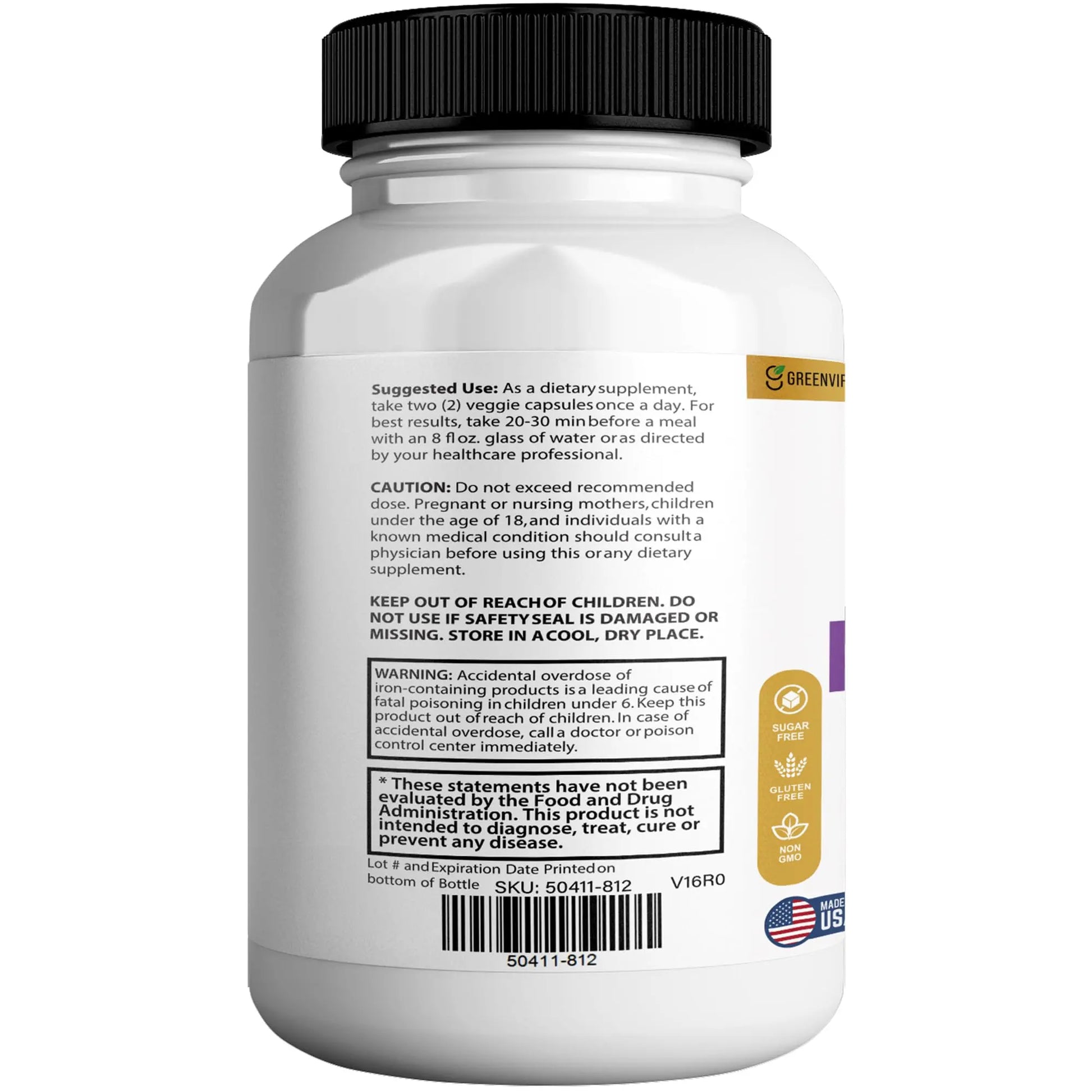 GREENVIFY Memorion Pro Max Extra Strength Brain Support Supplement, 60 Capsules, with DHA, Vitamins, Herbal Blend, 30-Day Supply (1) GREENVIFY Au supplements