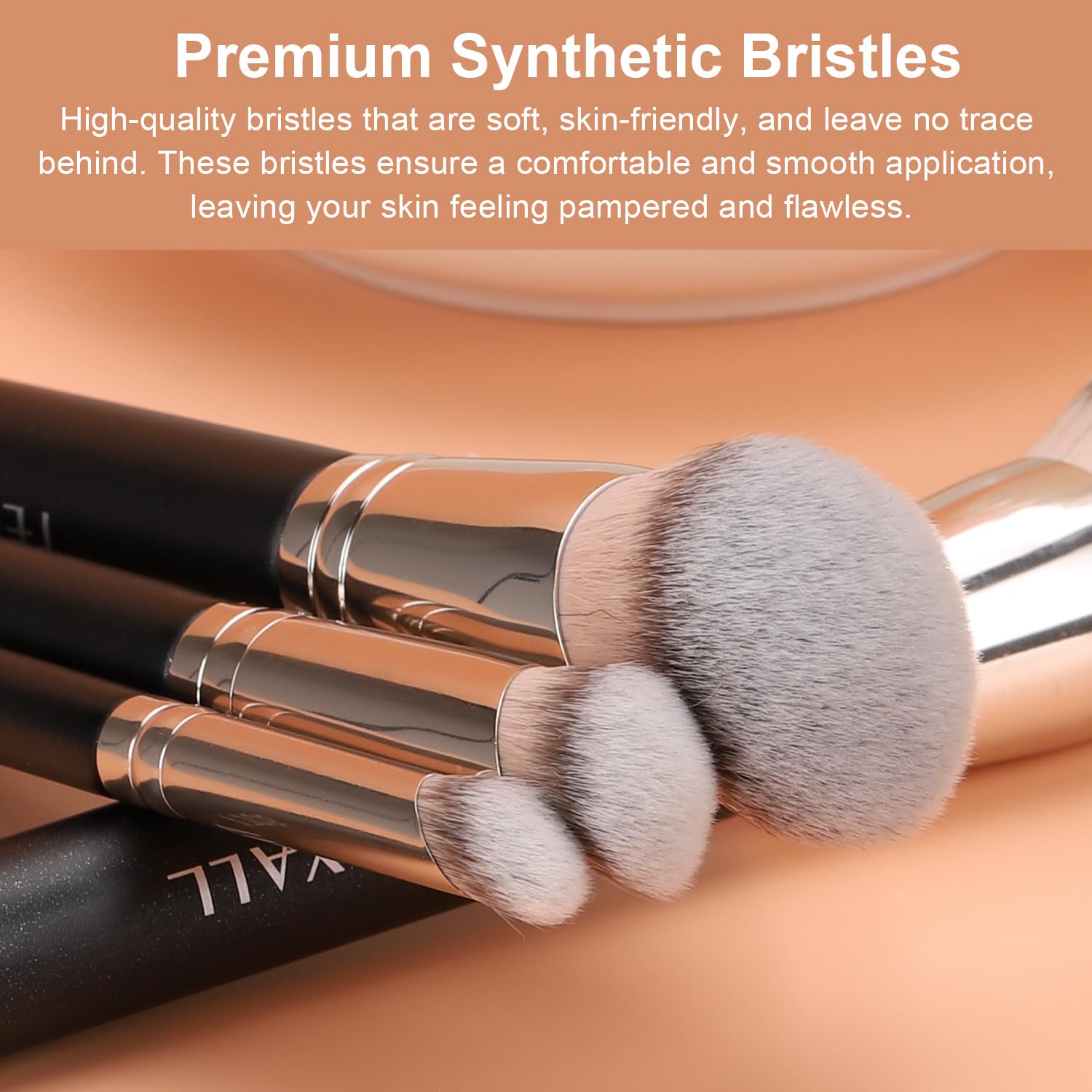 TEOYALL Foundation Contour Conceal Brush Set, 3PCS Angled Synthetic Kabuki Brush for Blending Setting Buffing with Liquid, Cream and Powder Cosmetic (170S/270S/370S) TEOYALL Au supplements