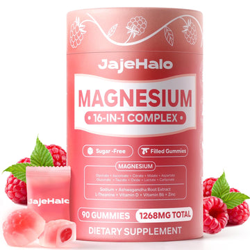 Magnesium Complex for Women Calm Magnesium Glycinate Gummies 400mg Individually Wrapped 16 in 1 90 Sugar-Free L-Threonate,Ashwagandha Root Extract,Vitamin B6,D3,Magnesium Supplement Jajehalo Au supplements