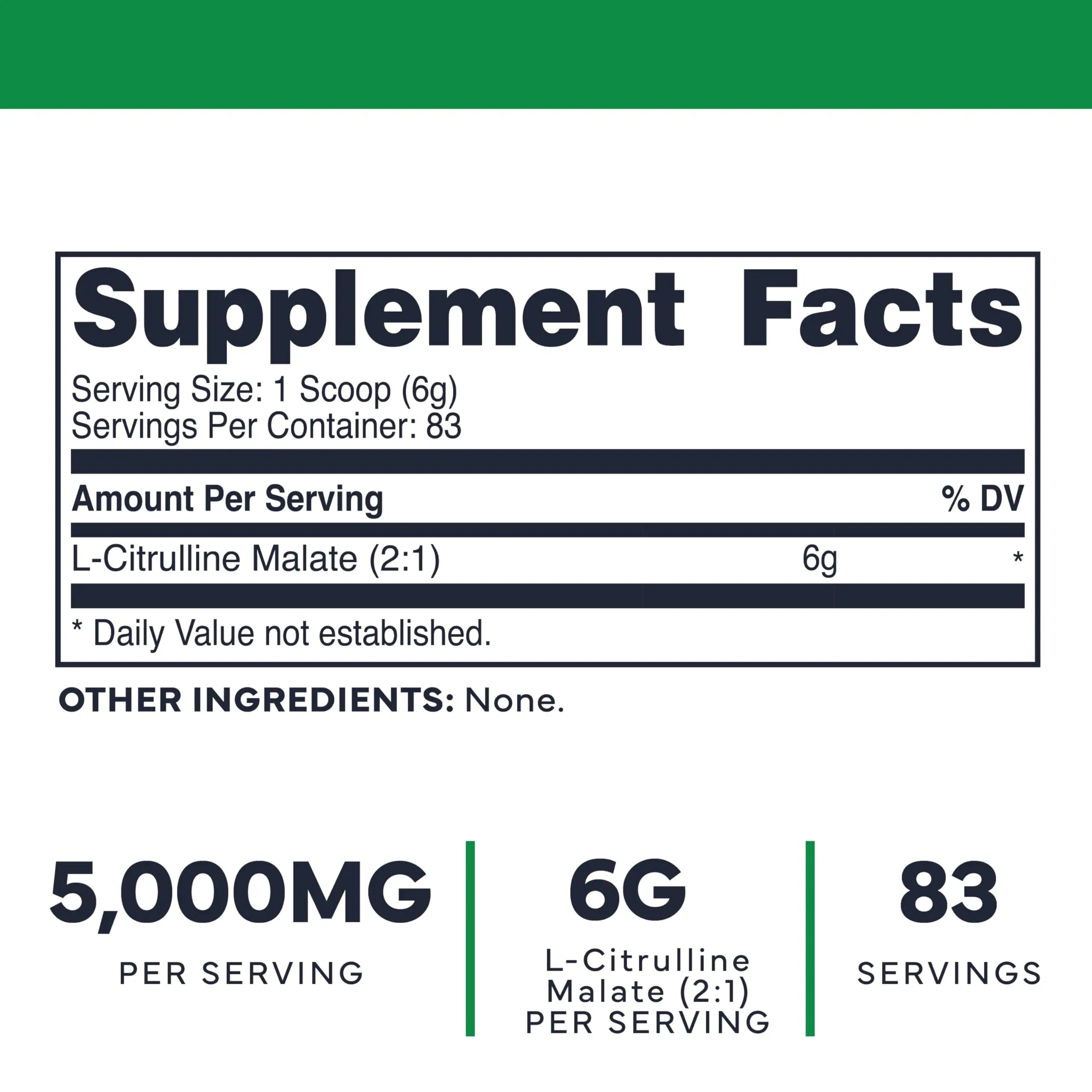 Type Zero Clean L-Citrulline Malate 2:1 Powder Drink Mix (500g, Unflavored) (83 Servings) - Keto Friendly, Gluten Free, Non-GMO Type Zero Au supplements