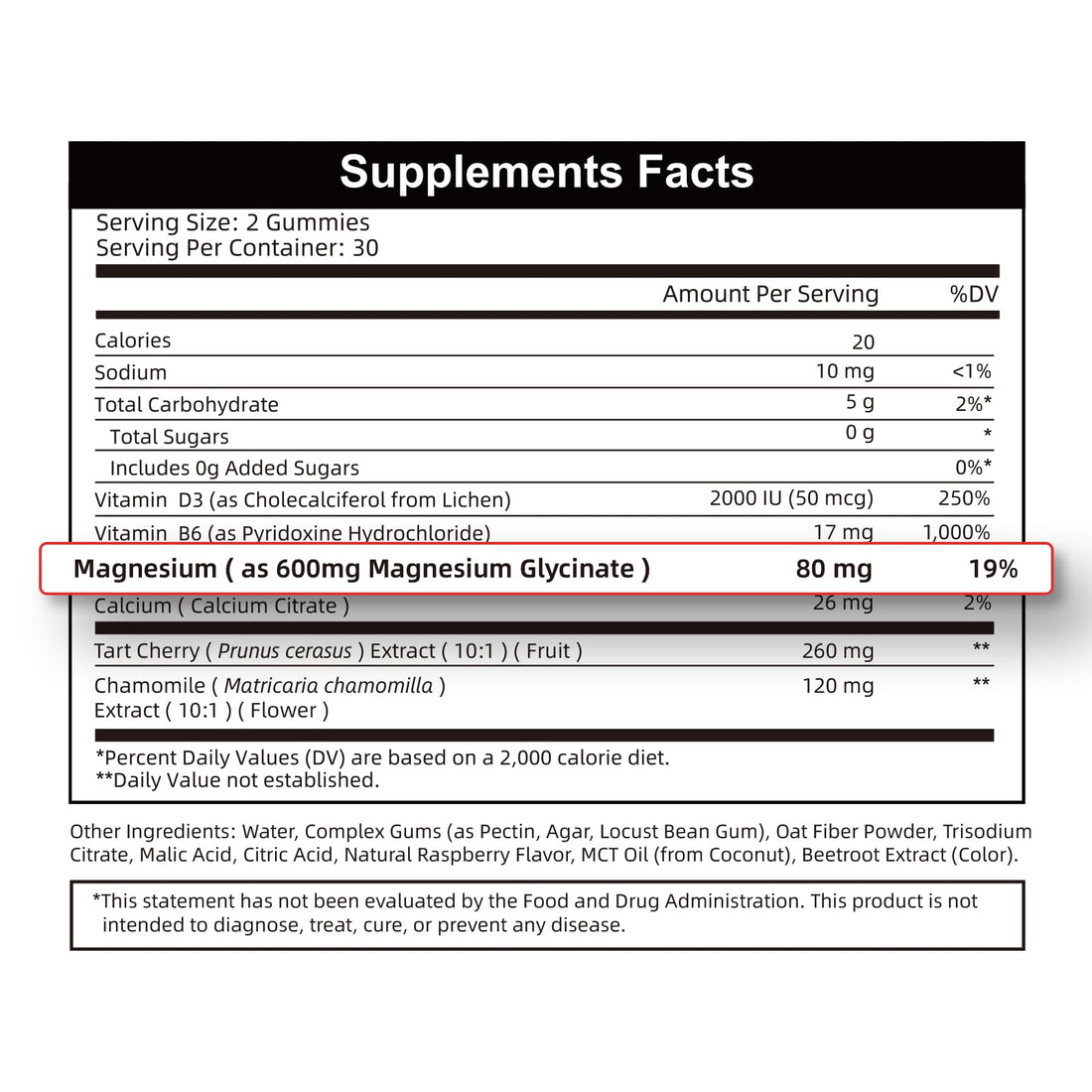 2pack Magnesium Glycinate Gummies 600mg for Sleep & Calm, Sugar Free Magnesium Gummies for Adults with Vitamin D3, Tart Cherry & Chamomile,Clump-Resistant Formula, Third-Party Tested, 120 Count Alliwise Au supplements