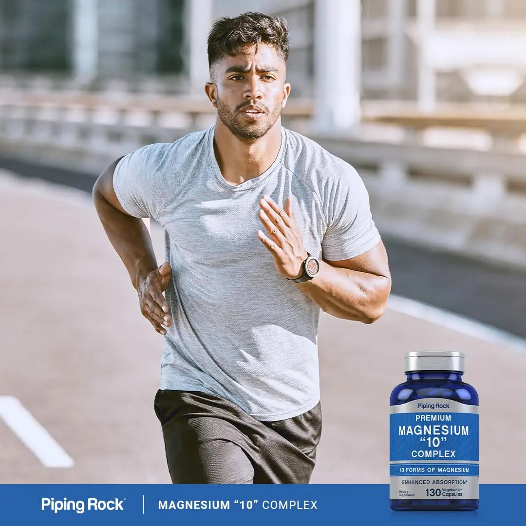 Piping Rock Magnesium 10 in One Complex | 130 Capsules | Supplement for Men and Women | Vegetarian, Non-GMO, Gluten Free Piping Rock Au supplements