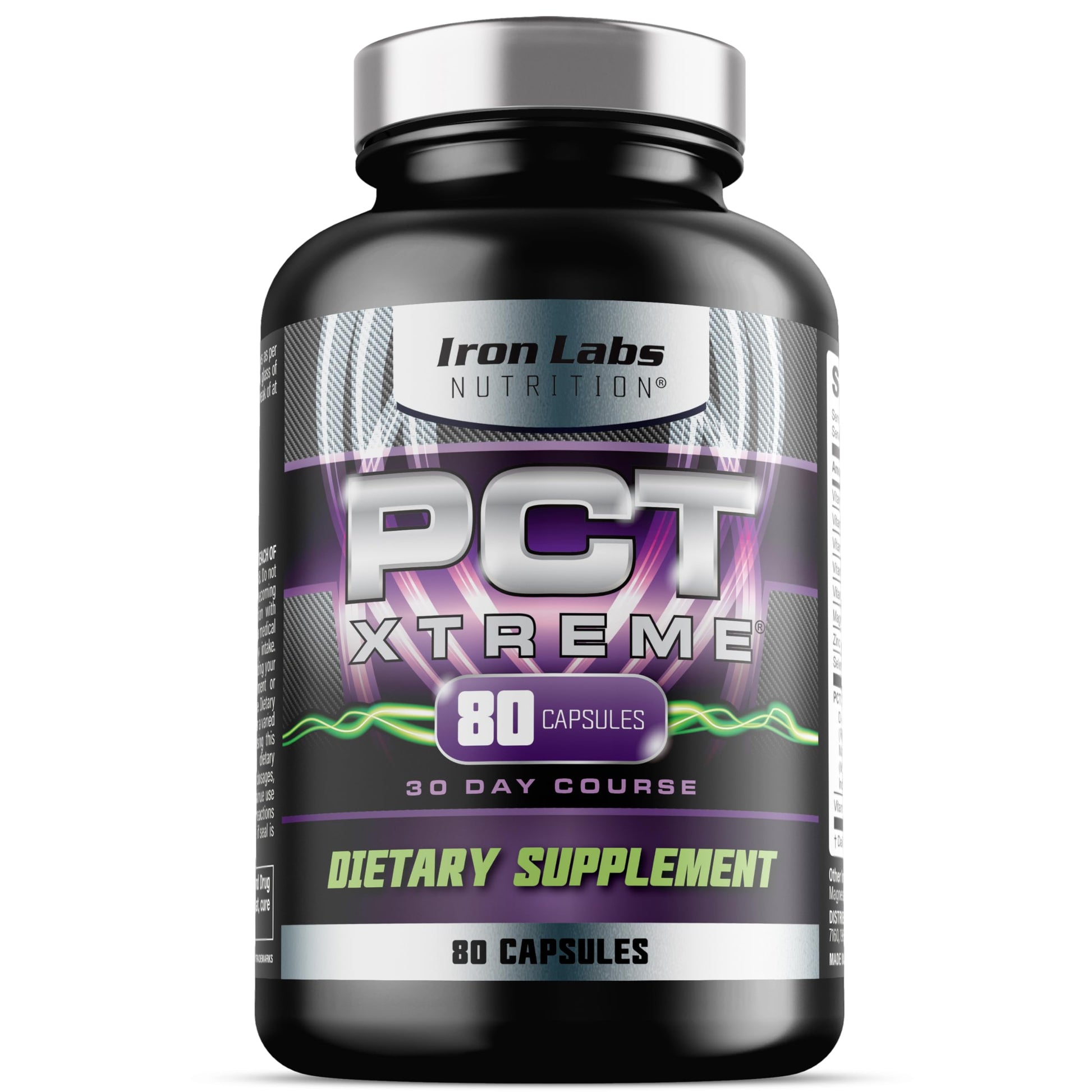 Iron Labs Nutrition PCT Xtreme - PCT Supplement for Men - 30 Day Course - Post Cycle Support Booster (80 Capsules) Iron Labs Nutrition Au supplements