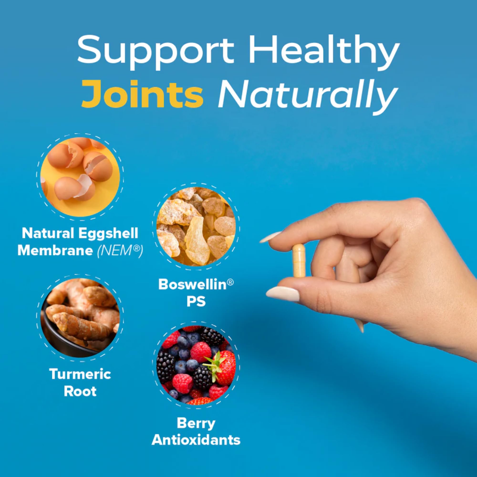 Redd Remedies, Joint Health Advanced, Helps Strengthen Connective Tissue and Cartilage, Fast-Acting Comfort with Boswellia Serrata and Turmeric, 120 Vegetarian Capsules Redd Remedies Au supplements