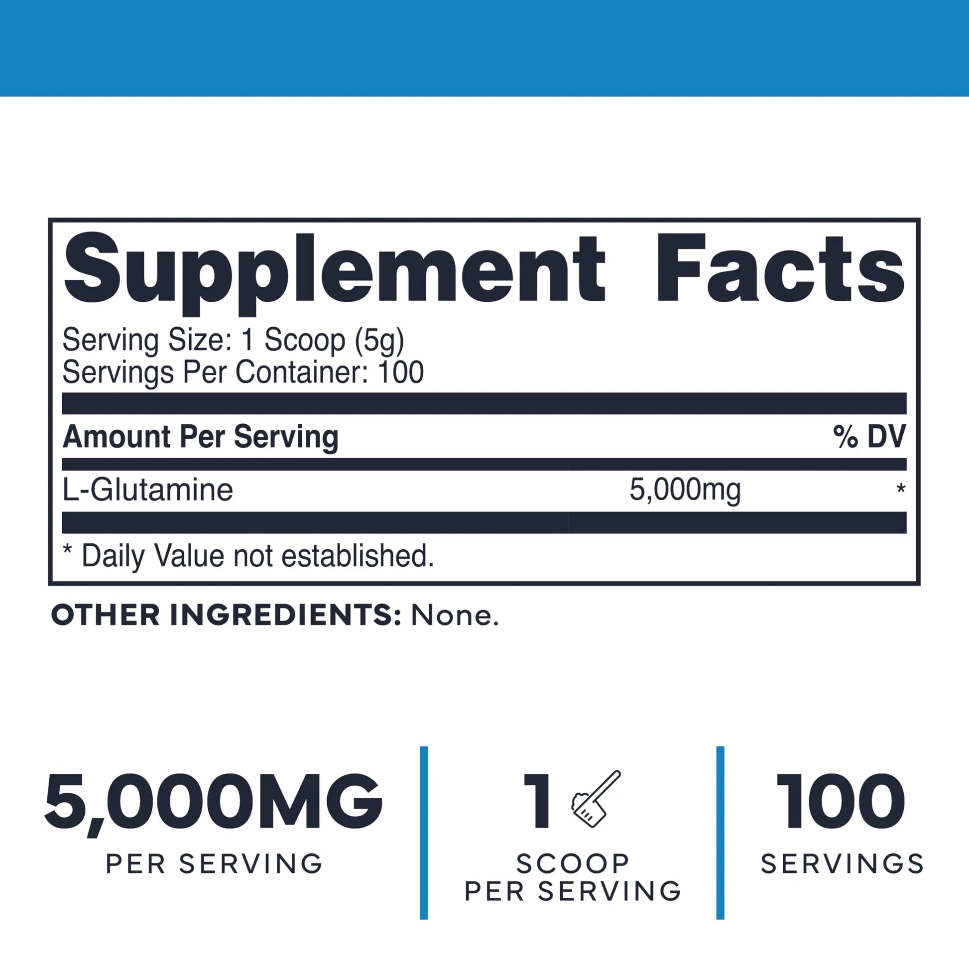 Type Zero L-Glutamine Powder (500G) 3-Month Supply Pure L-Glutamine Supplement - Vegan, Gluten Free, No Fillers Type Zero Au supplements