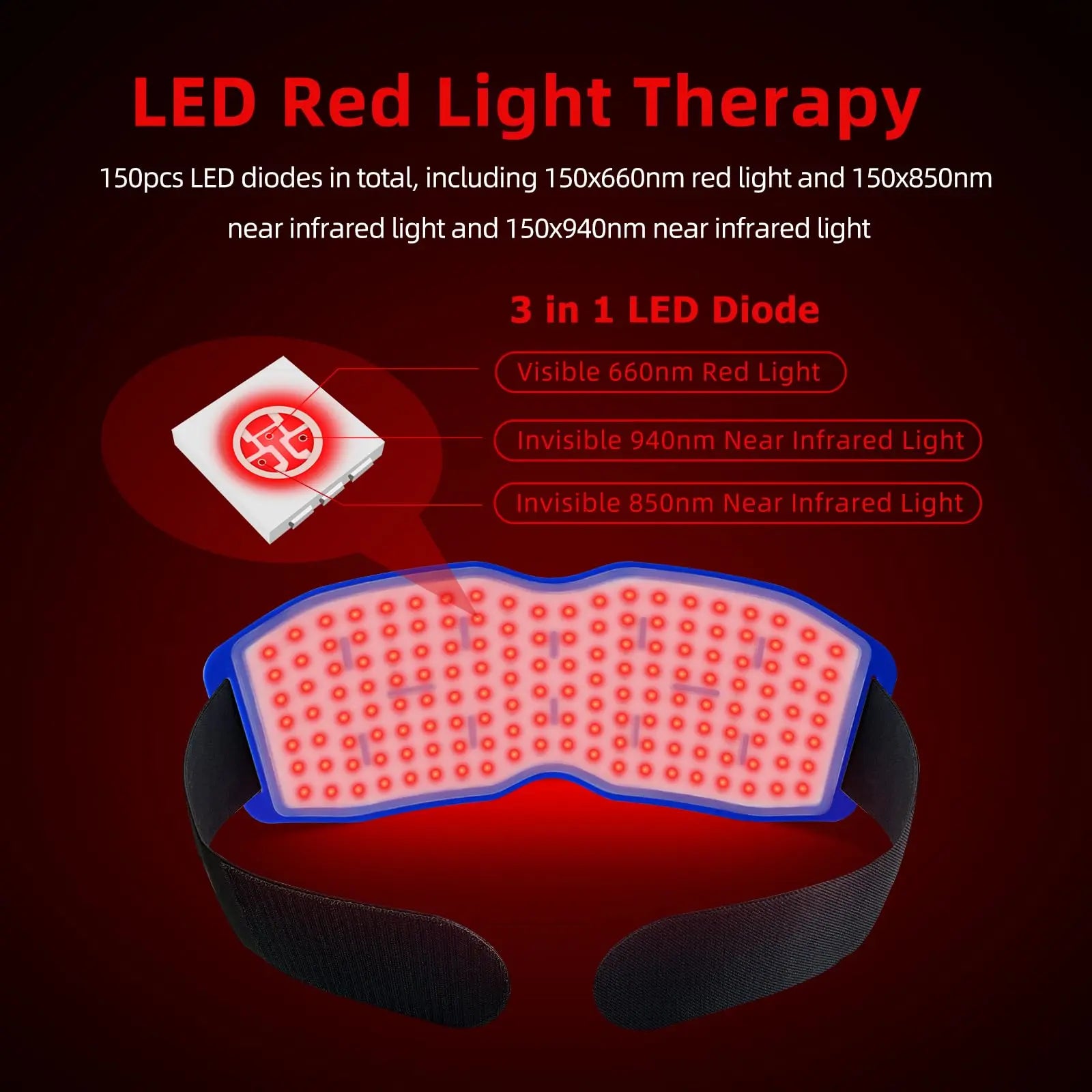 Yoveck Red Light Therapy Belt, Silicone Red Light Therapy Pad Near Infrared Light Therapy Yoveck Au supplements