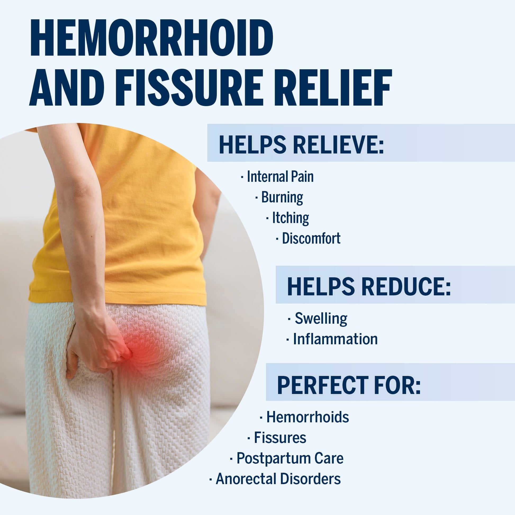 Ariella Hemorrhoid Treatment Suppository Gel: Natural & Herbal - Relieve Itching Burning Discomfort - Internal Relief - New Rounded Applicator - Nighttime Use (Pack of 12) Ariella Au supplements