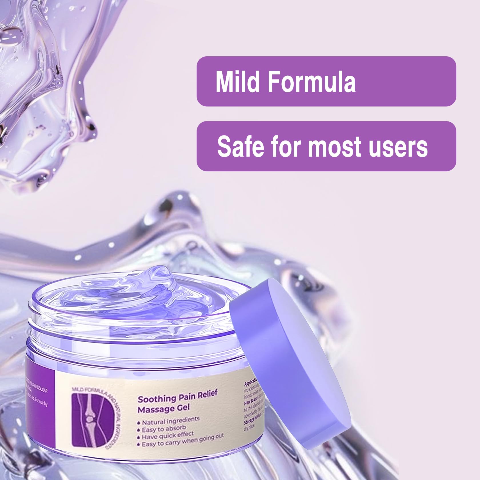 2 PCS Joint Gel Purple Gel，Soothing Pain Relief Massage Cream，Full-Body Joint Effective Soothes for Knees, Lumbar, Hands, Neck and Shoulders PERVALA Au supplements