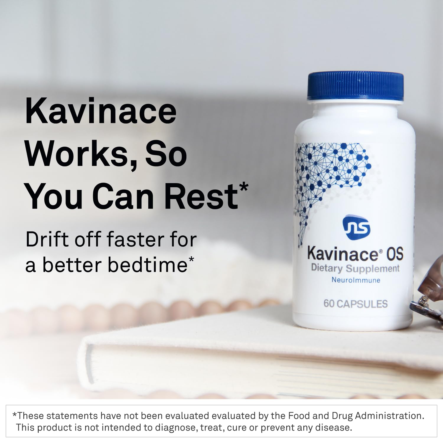 Neuroscience Kavinace OS - Sleep Aid Formula with Melatonin 5mg + L-Theanine - Nighttime Cellular Health Blend for Sleep Efficiency and Immune Support (60 Capsules) NeuroScience Au supplements