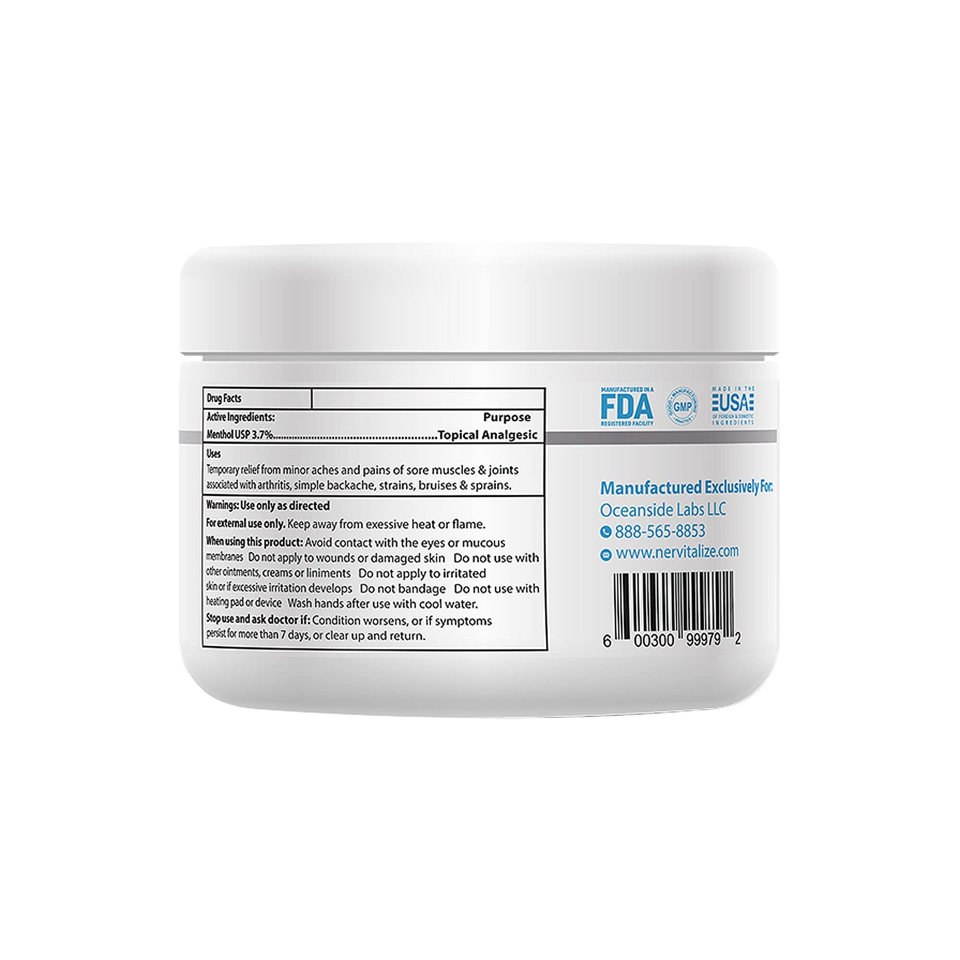 Nervitalize Fast Acting Nerve Pain Relief Cream Maximum Strength Formula - 3 fl oz - Helps Provide Neuro Pain Relief and Deep Nerve Nourishment to Support Normal Nerve Function - Made in The USA Nervitalize Au supplements