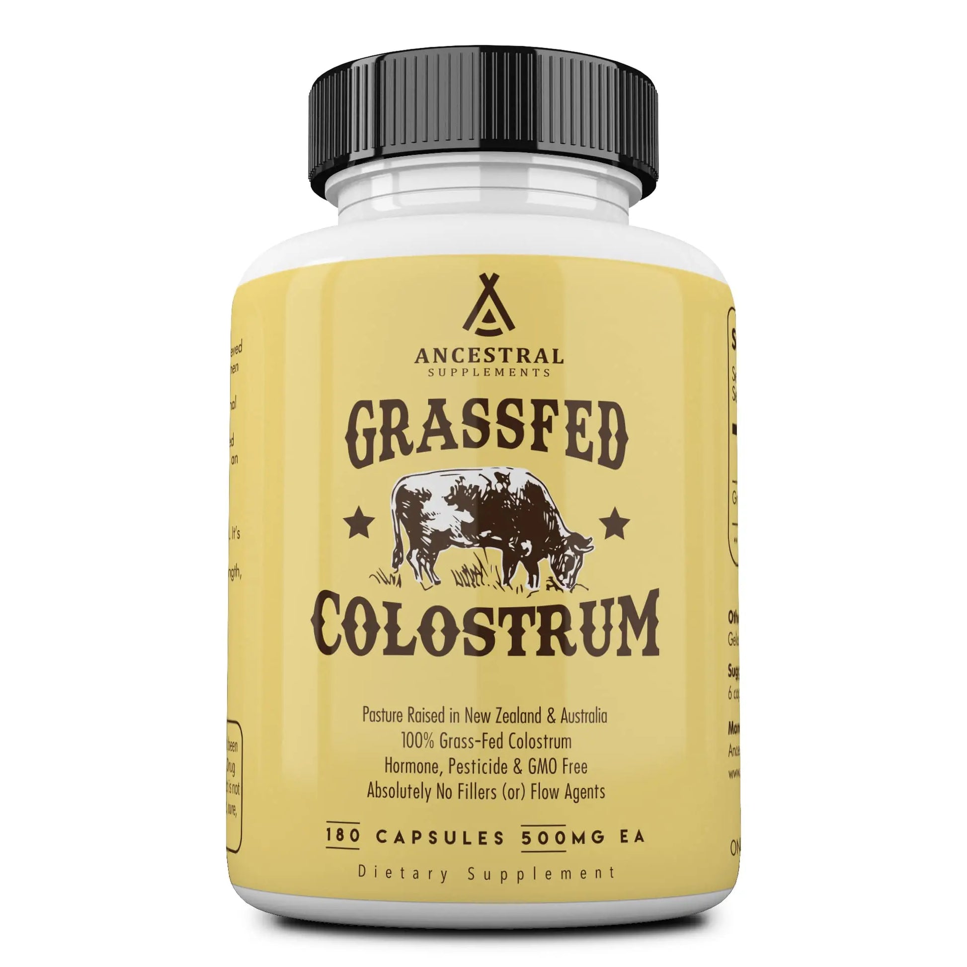 Ancestral Supplements Grass Fed Beef Colostrum Supplement, 3000 mg, 180 Capsules Ancestral Supplements Au supplements