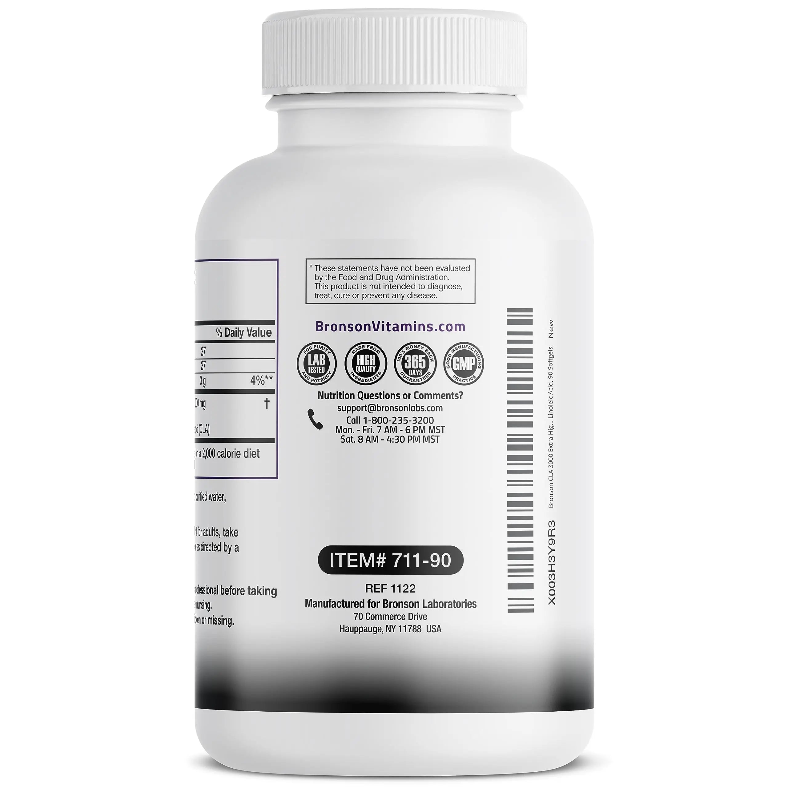 Bronson CLA 3000 Extra High Potency Supports Healthy Weight Managem Bronson Au supplements