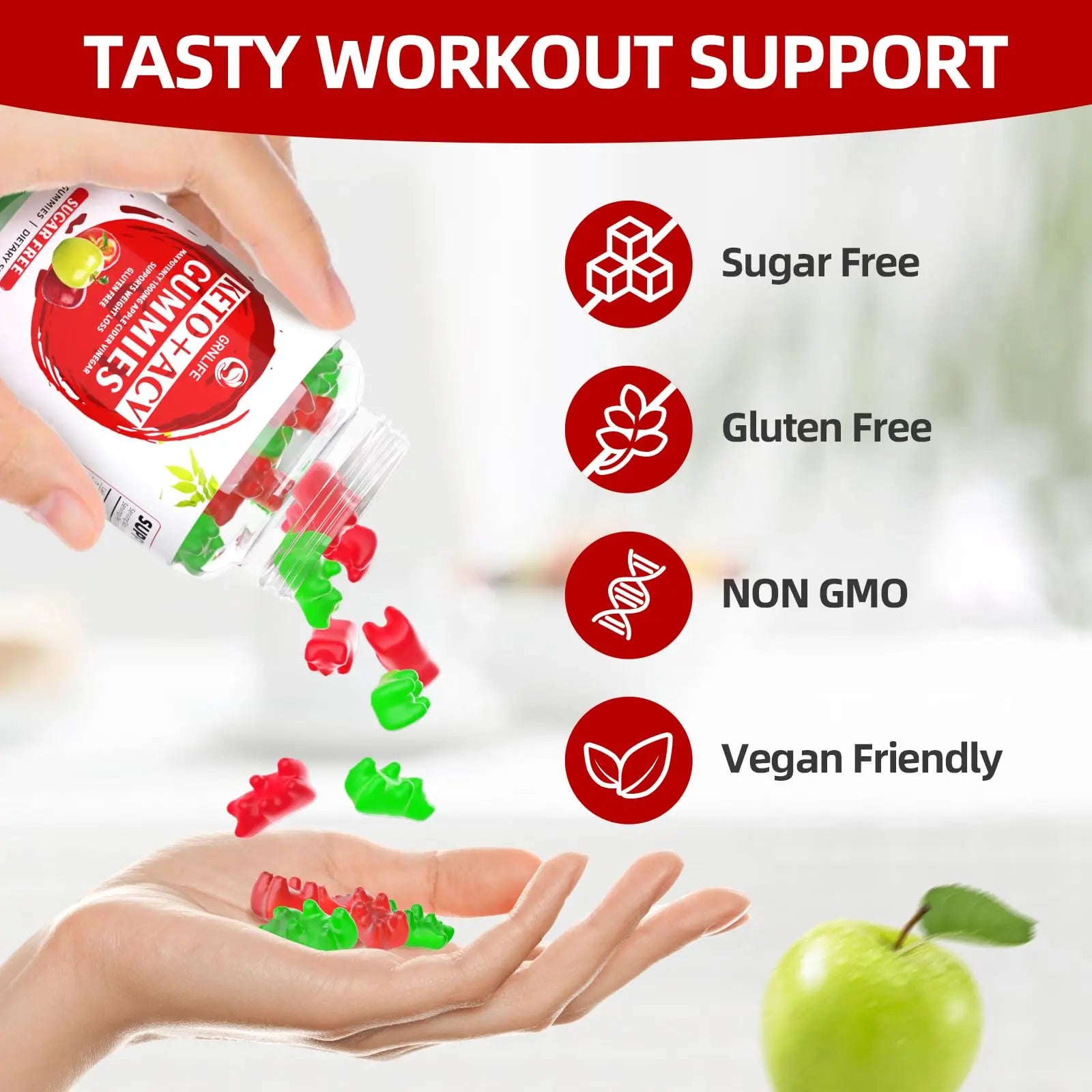 Keto ACV Gummies Advanced Weight Loss, 1000MG Apple Cider Vinegar Gummies Supple GrnLife Au supplements