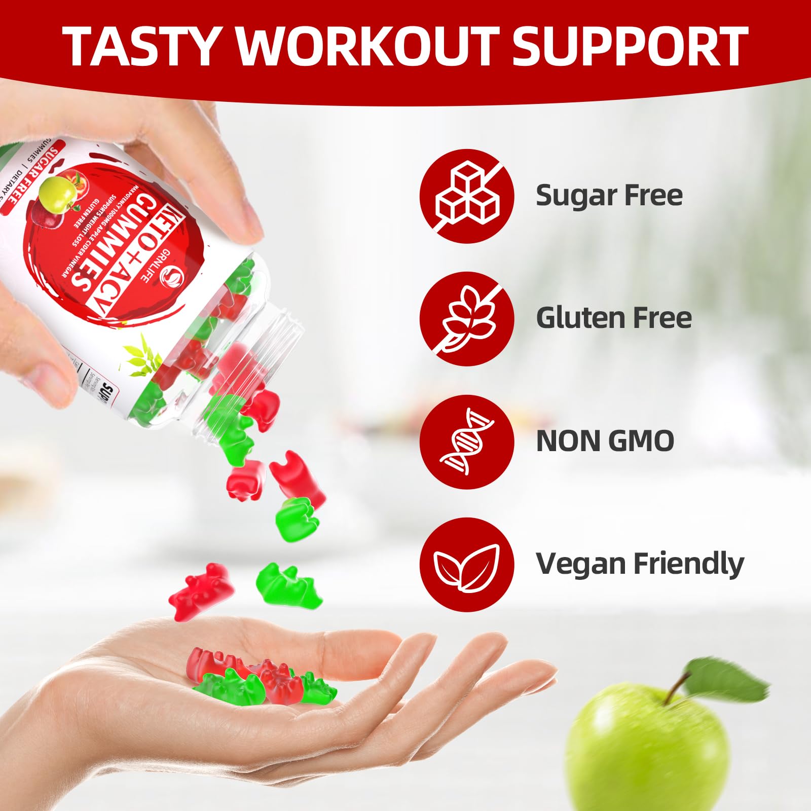 Keto ACV Gummies Advanced Weight Loss, 1000MG Apple Cider Vinegar Gummies Supple GrnLife Au supplements