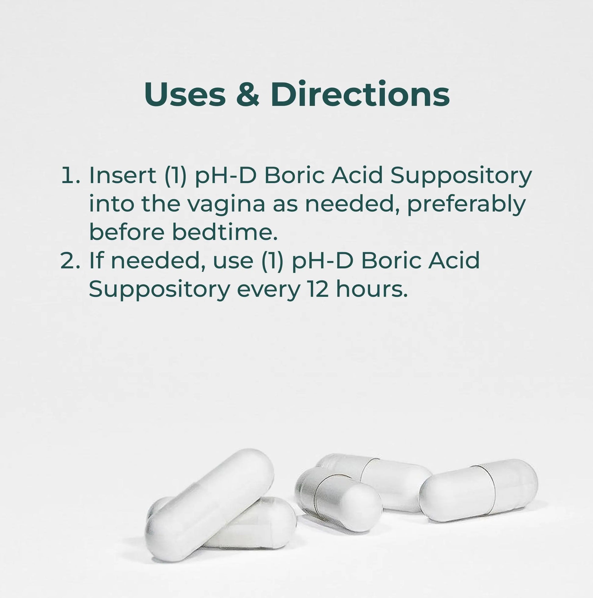 pH-D Feminine Health - 600 mg Boric Acid Suppositories - Woman Owned - for Vaginal Odor Use - 24 Count pH-D Feminine Health Support Au supplements