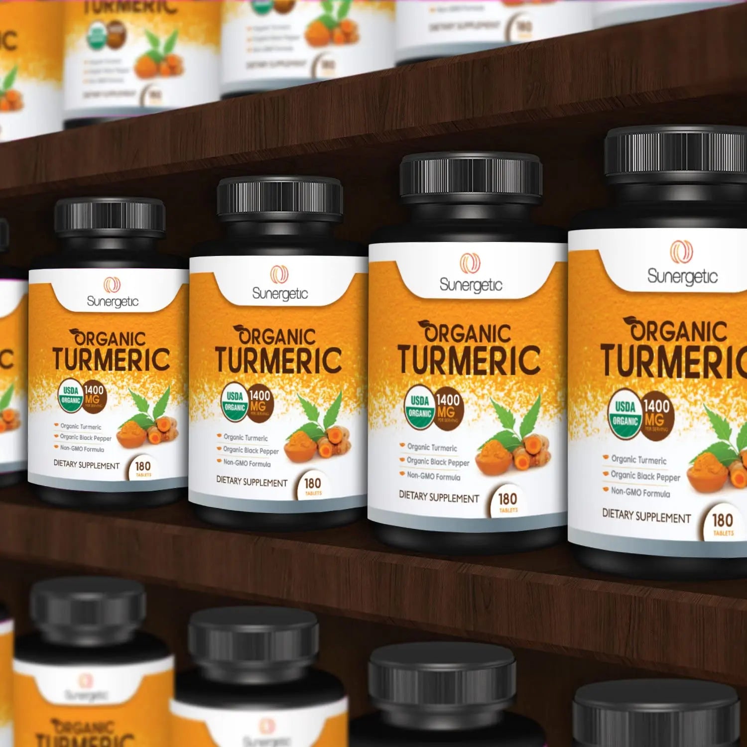 Sunergetic USDA Certified Organic Turmeric Supplement – Includes Organic Turmeric Sunergetic Au supplements