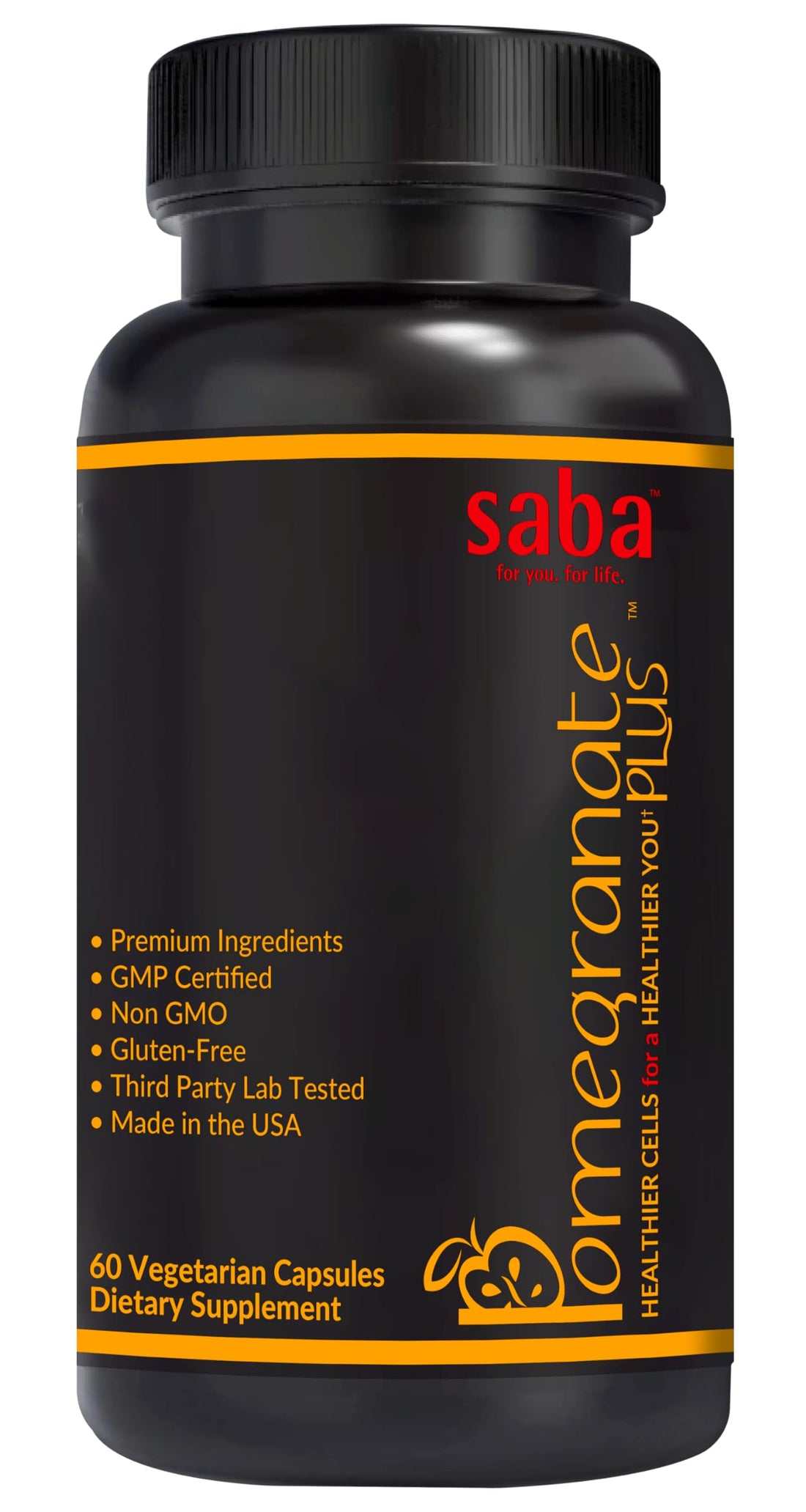 Saba Pomegranate Plus – Antioxidant Supplement with Astaxanthin & Adaptogens | Immune, Skin, Heart & Brain Support | Daily Stress & Cellular Wellness | 60 Capsules Saba Au supplements