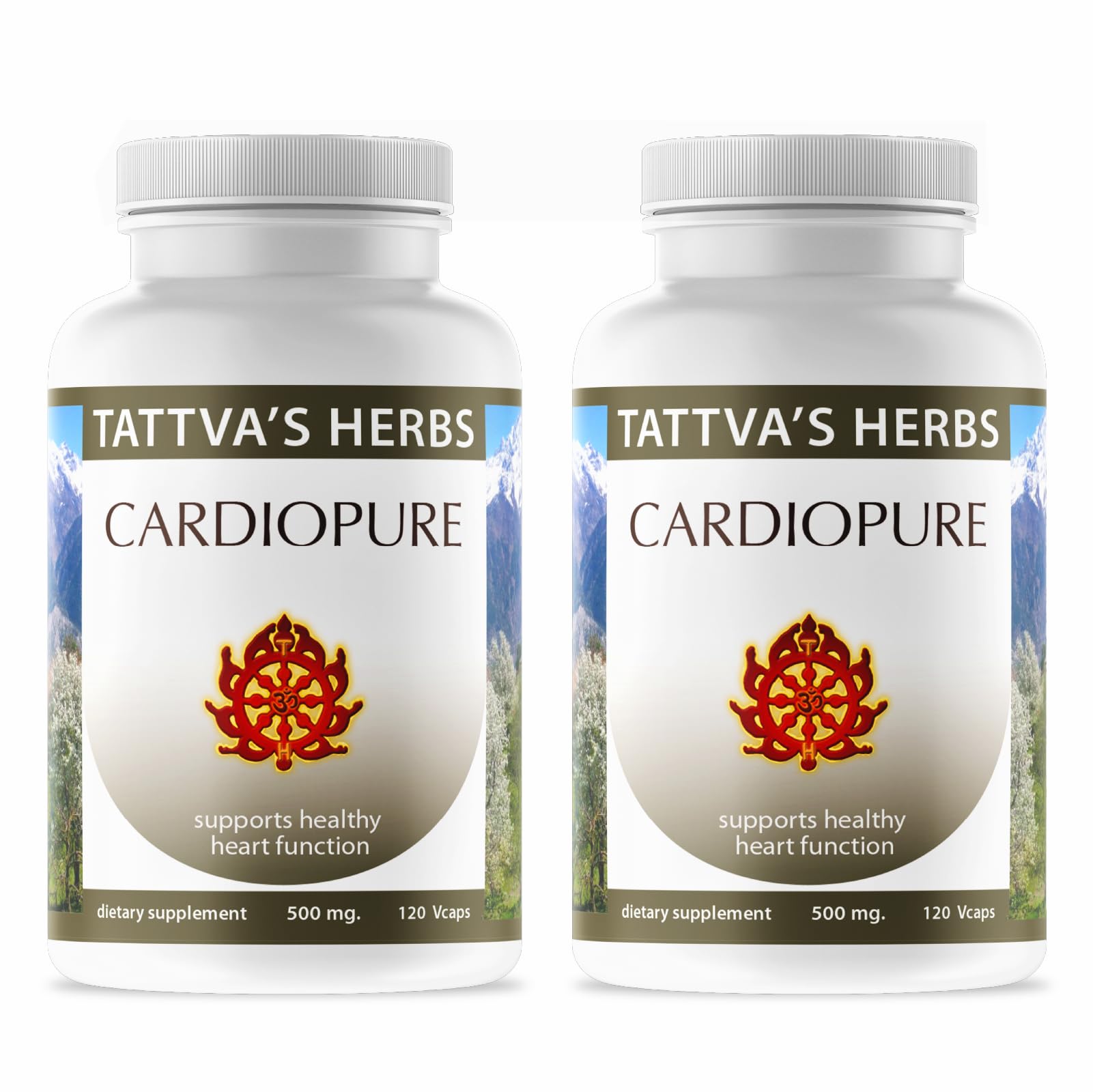 Tattva's Herbs Cardiopure Herbal Ayurvedic Supplement Vegetarian Capsules, Ashwagandha, Rauwolfia, & Arjuna Full Spectrum Co2 Extracts, Veggie Capsules, 240 Count, 25 Years of Premium Service Tattva's Herbs Au supplements