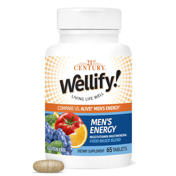 21st Century Wellify Men's Energy Multivitamins with Minerals, 65 Count 21st Century Au supplements