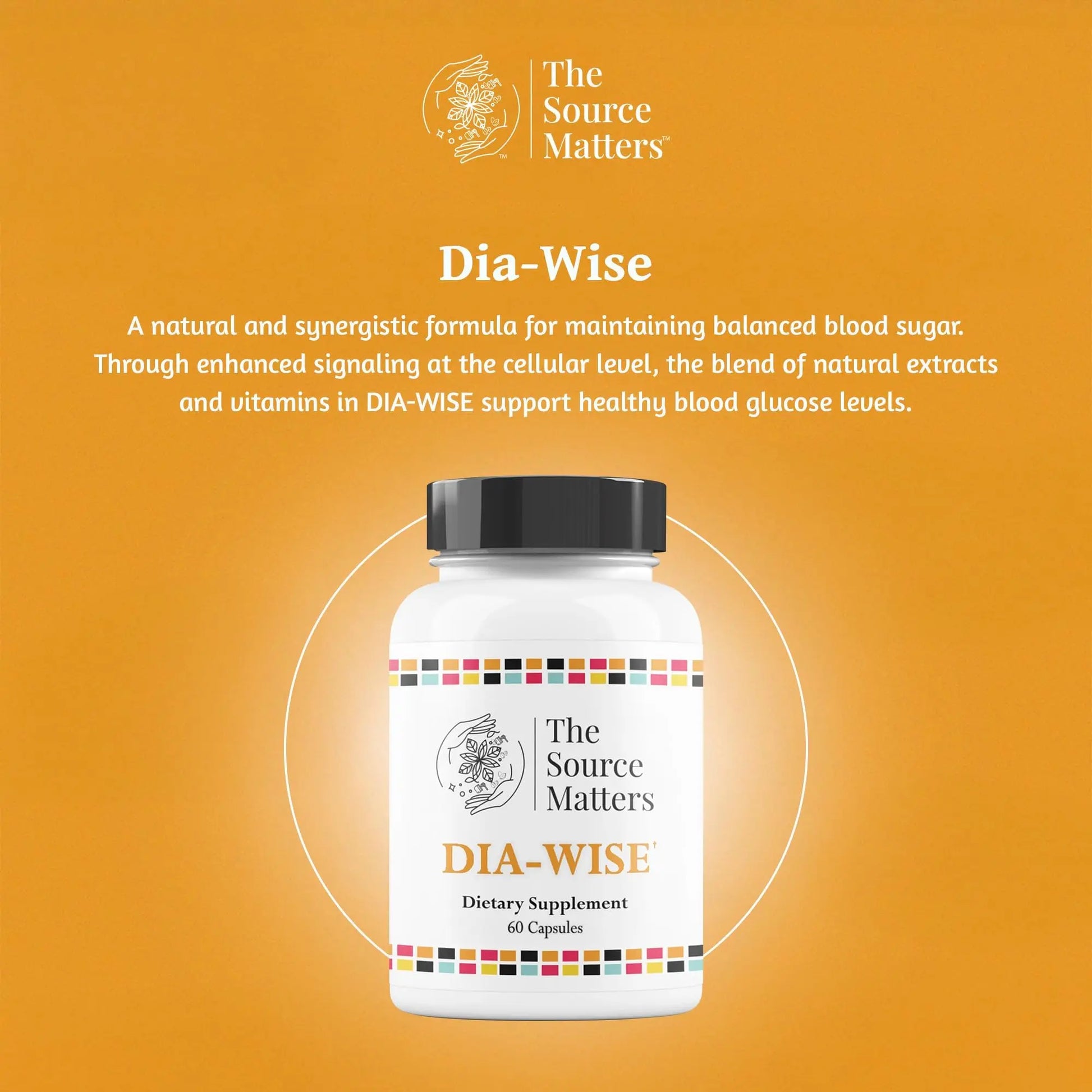 The Source Matters Dia-Wise Metabolic Health Supplement | Alpha Lipoic Acid, Cinnulin Capsules, Biotin, Chromium, Vanadyl Sulfate, Vitamin B for AMPK Activation (60 Count) THE SOURCE MATTERS Au supplements