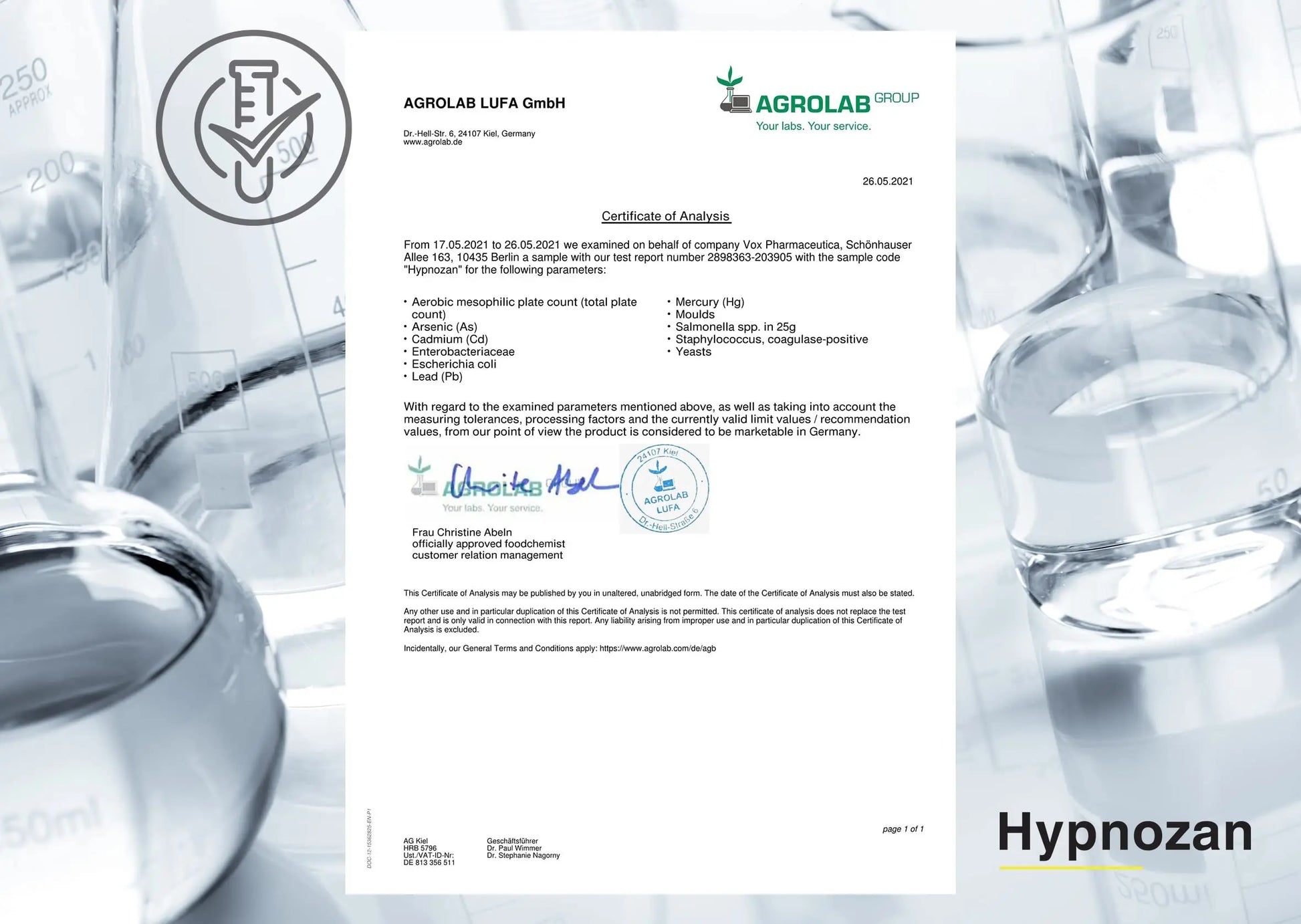 Hypnozan. 60 Easy Nights in Every Pack - 60 Capsules, Just One Before Bed. Natural Vox pharmaceutica Au supplements