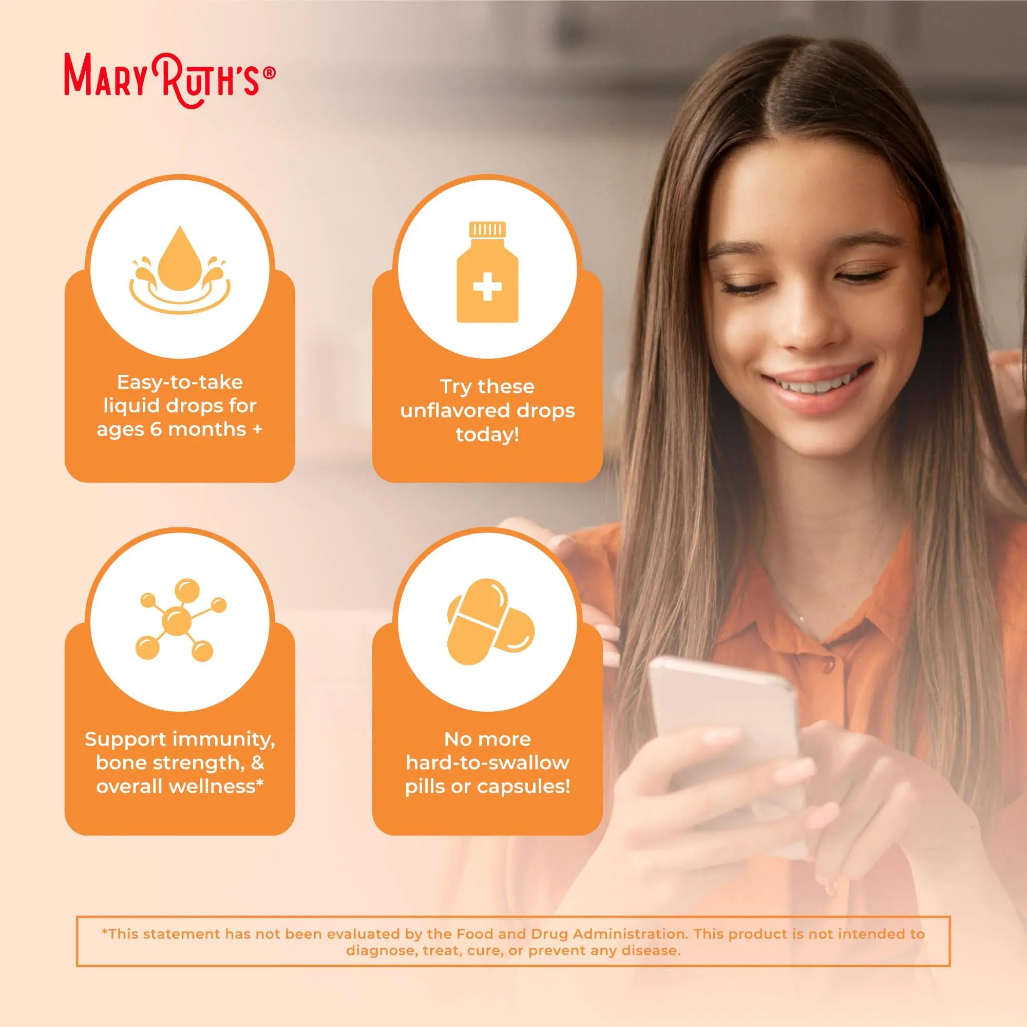 MaryRuth Organics Vitamin D USDA Organic | VIT D3 Liquid | Sugar Free | Liquid VIT D Spray Immune Support for Adults & Kids | Bone Health| Vegan | Gluten Free | Non-GMO | 30 Servings MARYRUTH'S Au supplements