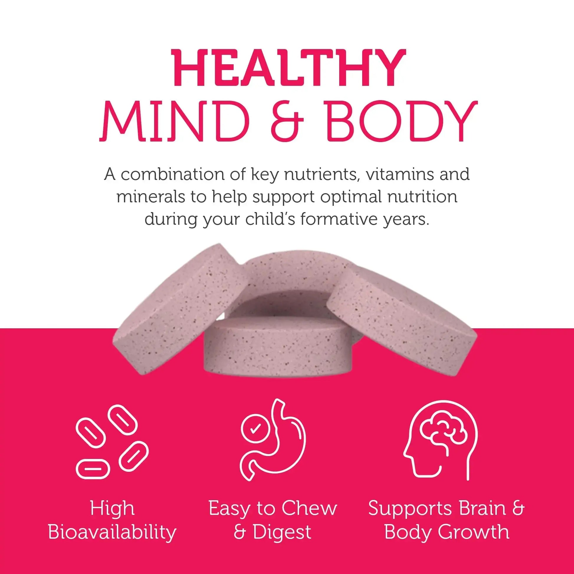 Zahler Kids Multivitamin Chewable Vitamin Tablet - Complete One Daily Vitamins Supplement - Contains 20+ Minerals Zahler Au supplements