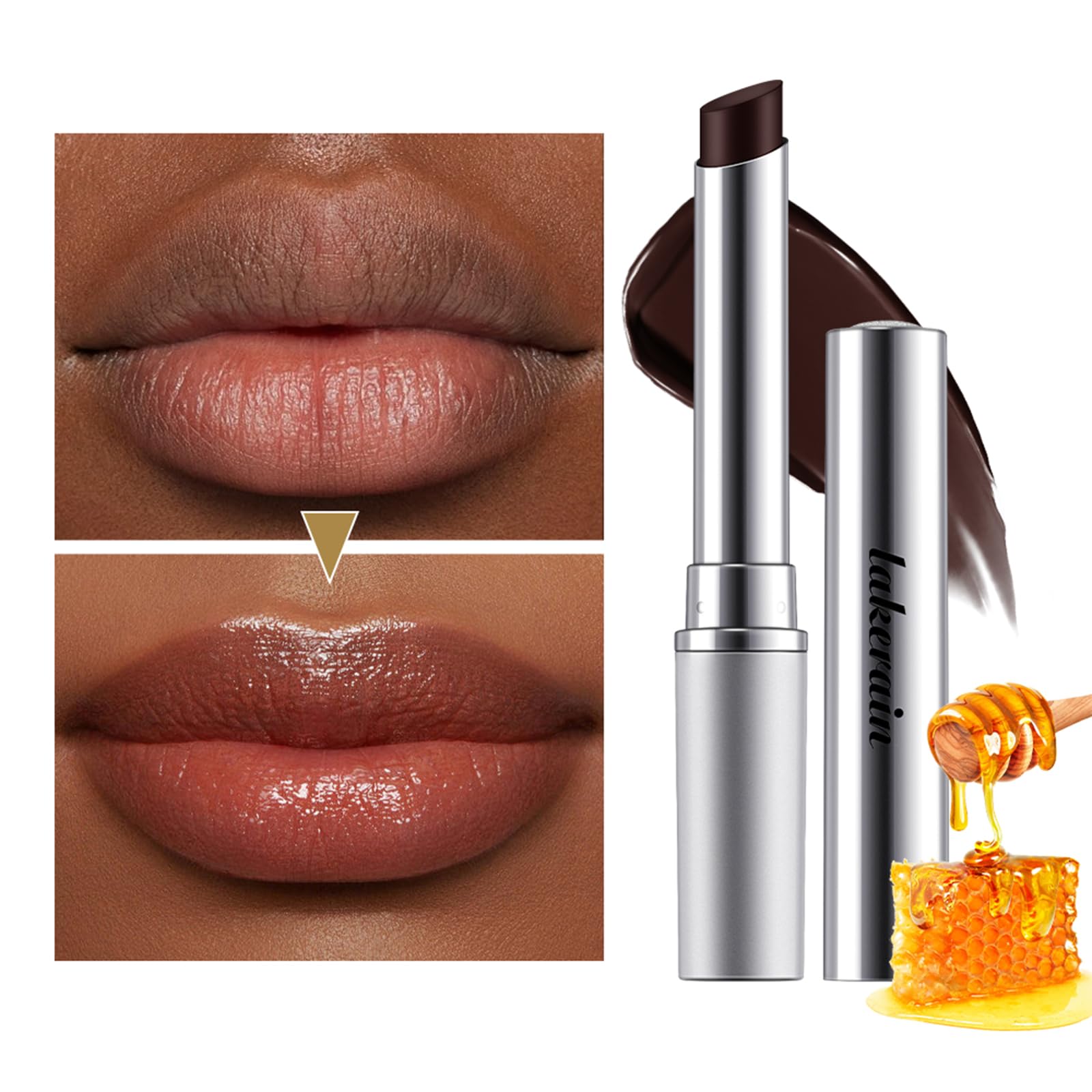 Honey Lipstick Tinted Lip Balm - Sheer Hydrating Lipstick for All Skin Tones - Moisturizing Lip Color, Nourishing Lip Balm with a Hint of Natural Black Cherry Tint BAISEN DIARY Au supplements
